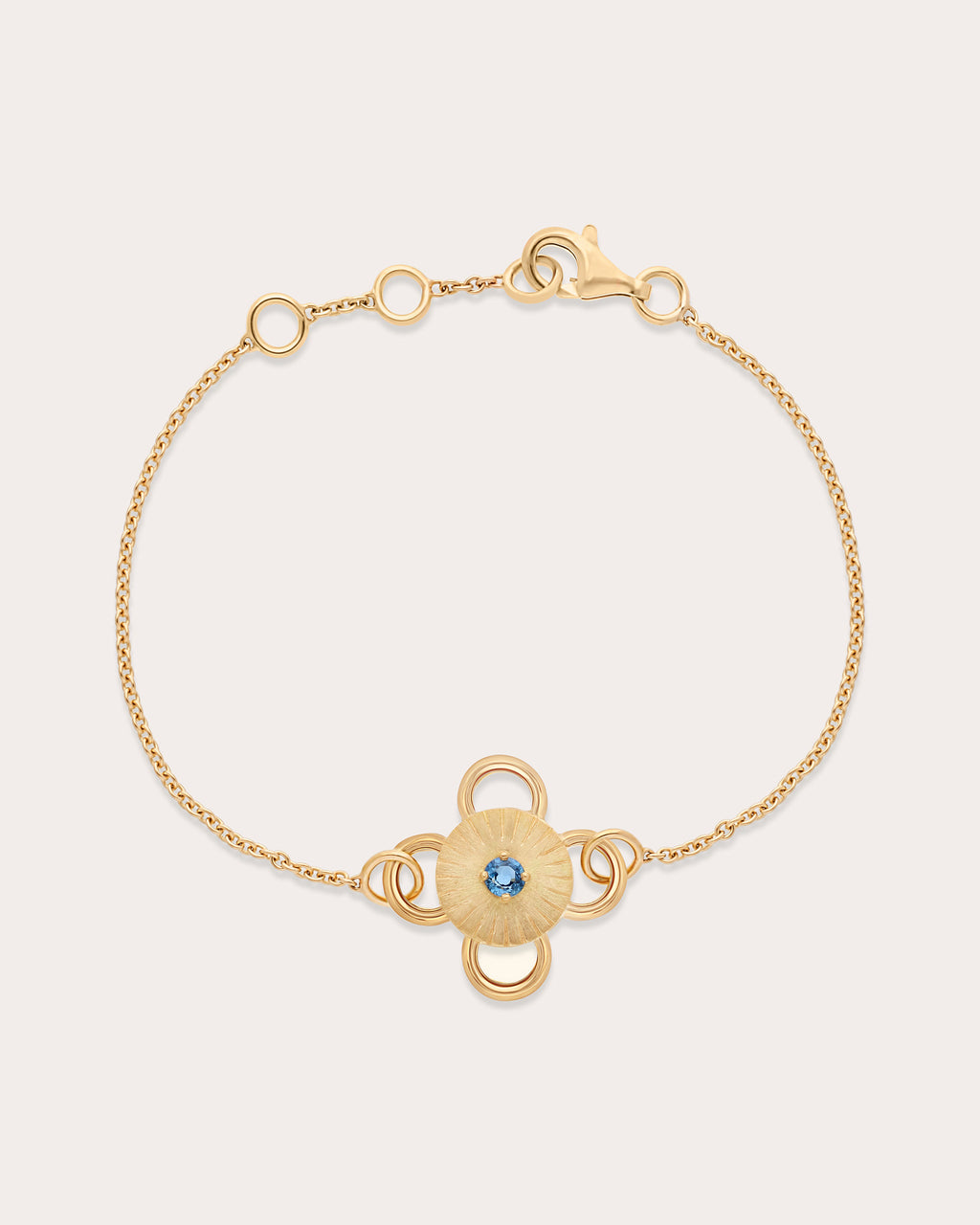 Sapphire & 18k Gold Baby Bolt Bracelet