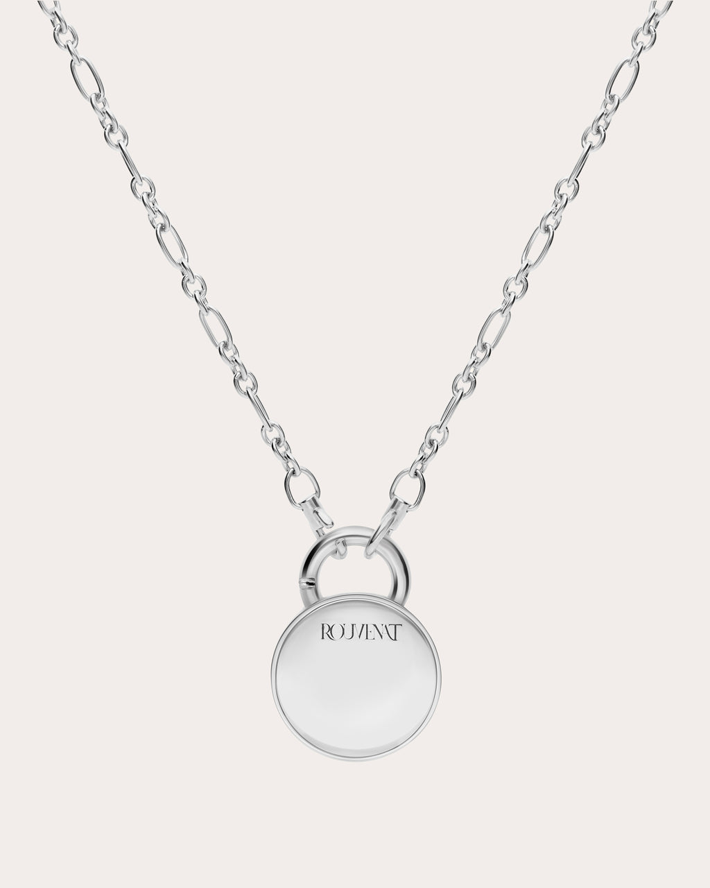 Peridot Two-Tone Tag Pendant Necklace