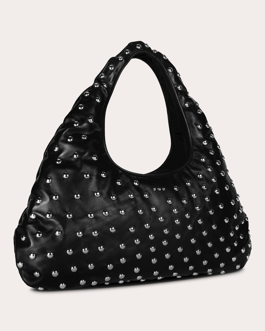 Large Cloud Studded Leather Shoulder Bag