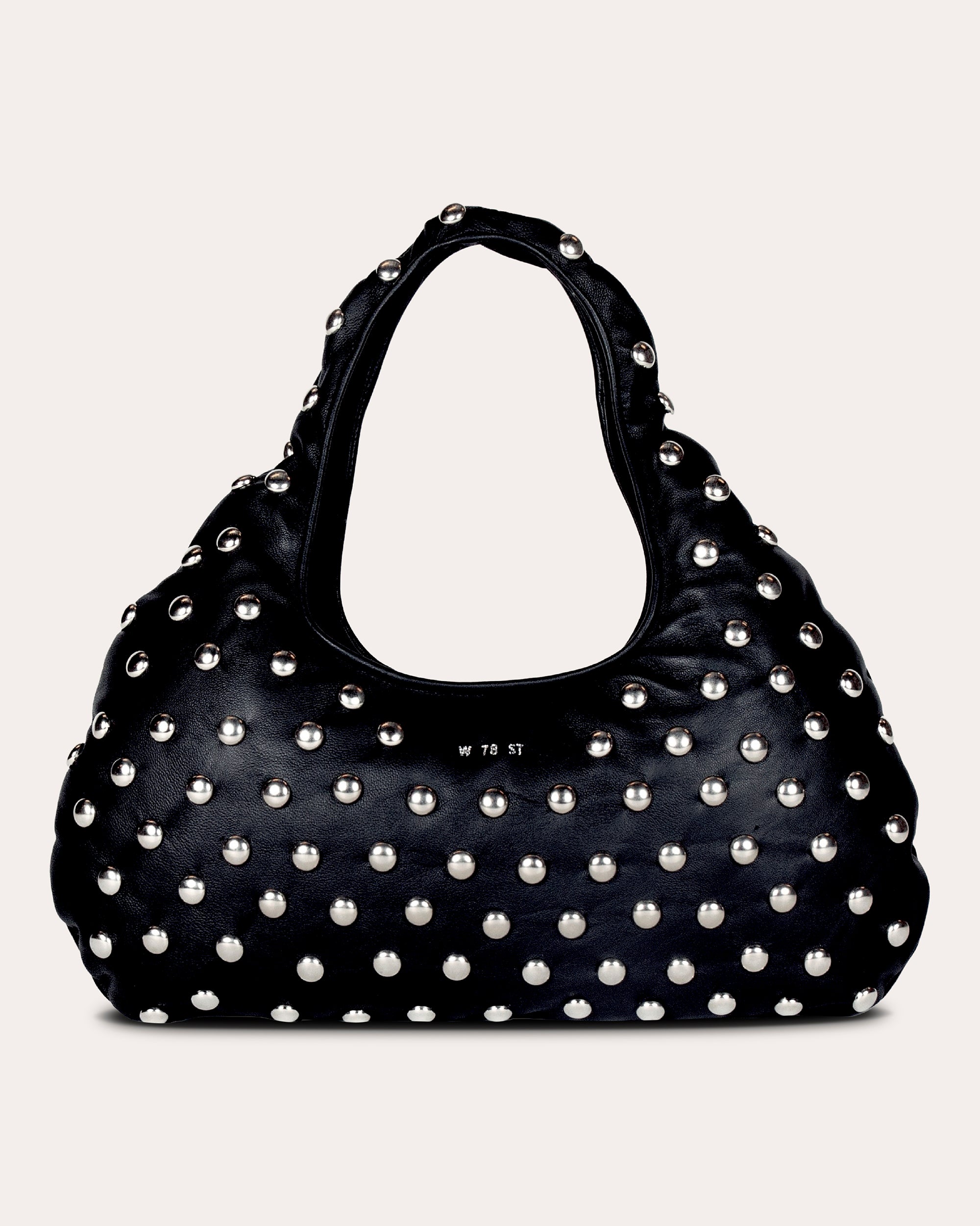Medium Cloud Studded Leather Shoulder Bag