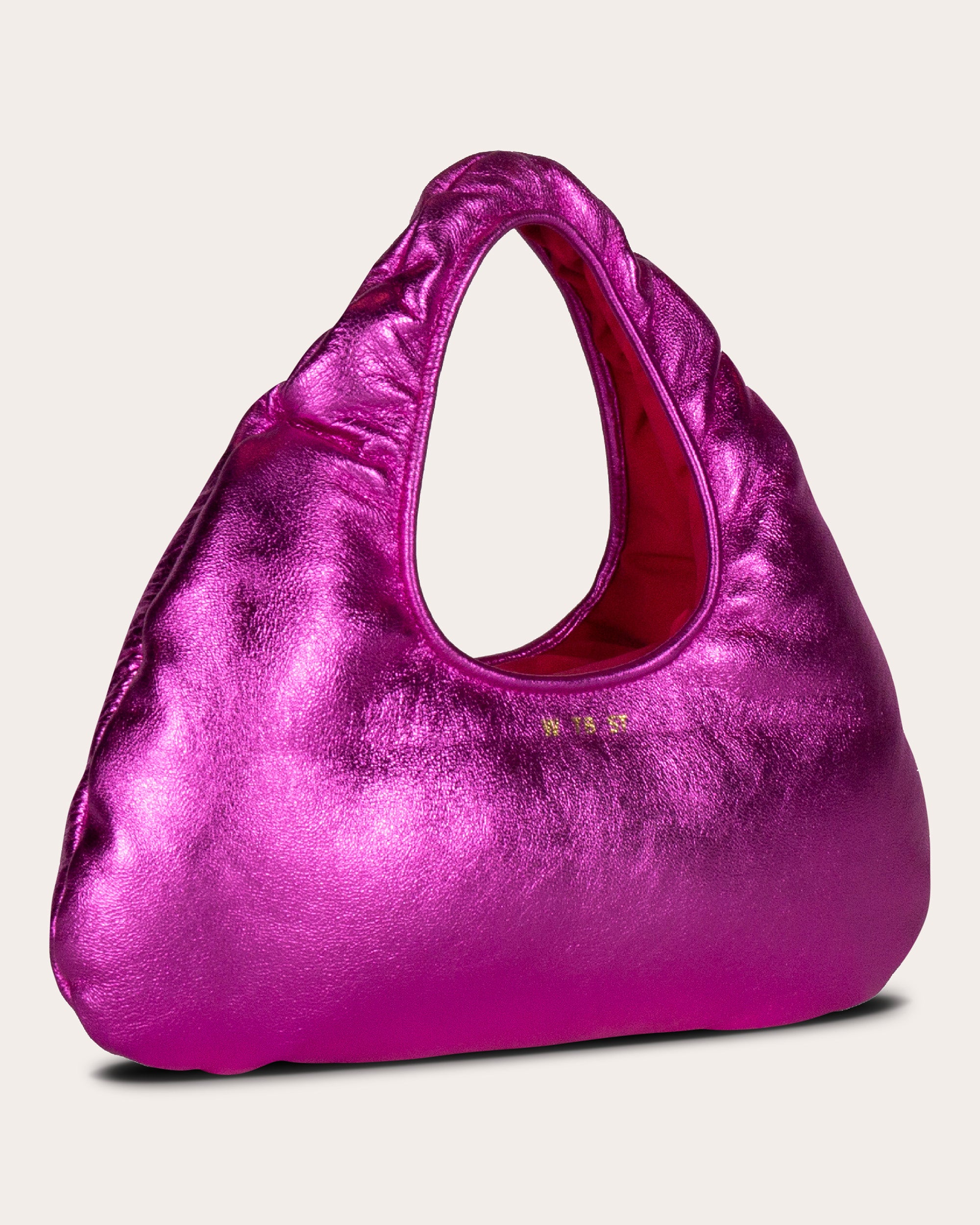 Micro Cloud Metallic Leather Tote