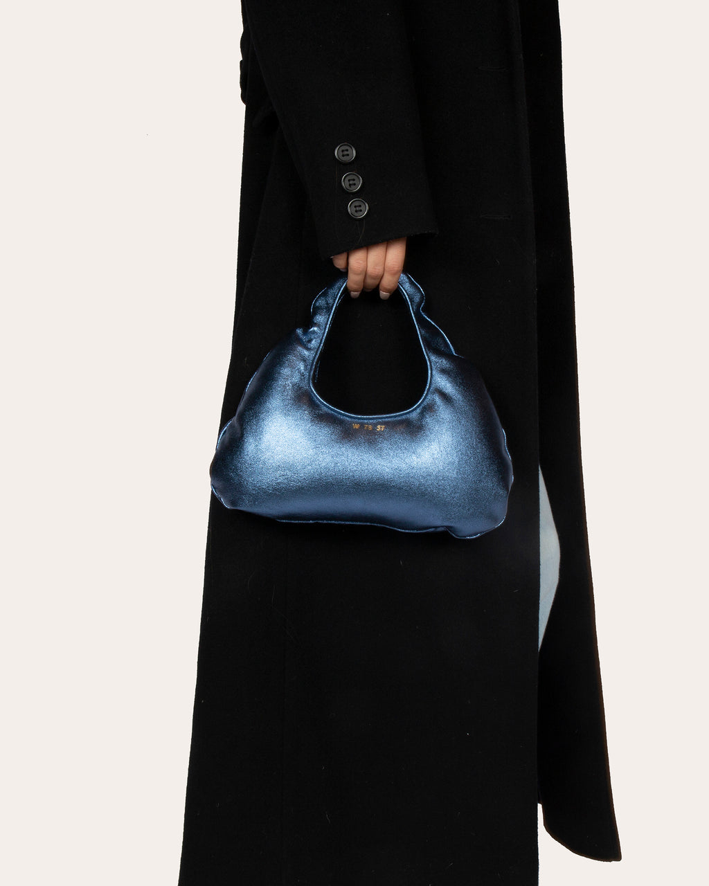 Micro Cloud Metallic Leather Tote