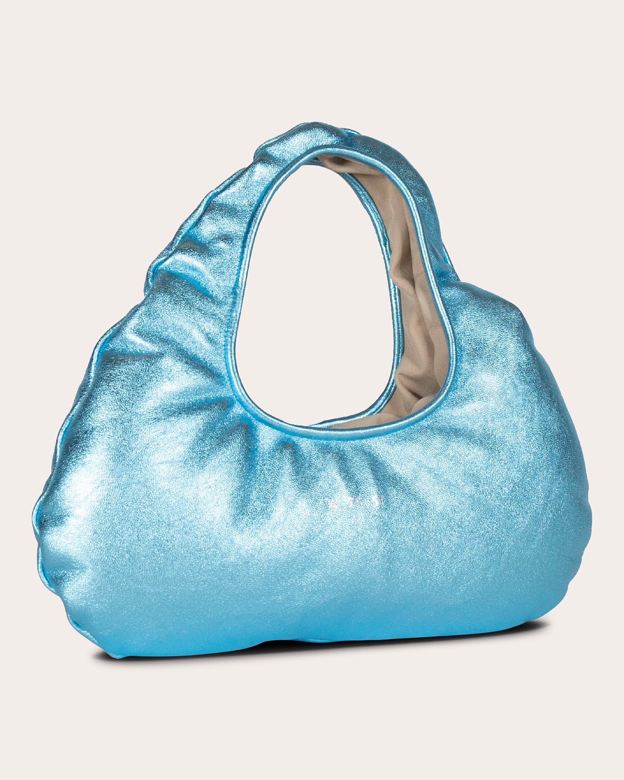 Micro Cloud Pearlescent Leather Tote