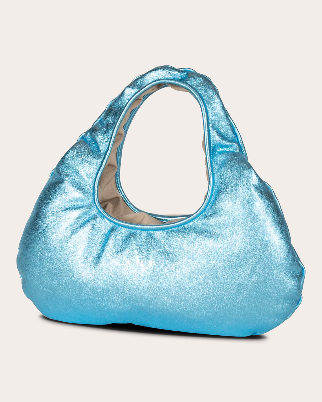 Micro Cloud Pearlescent Leather Tote