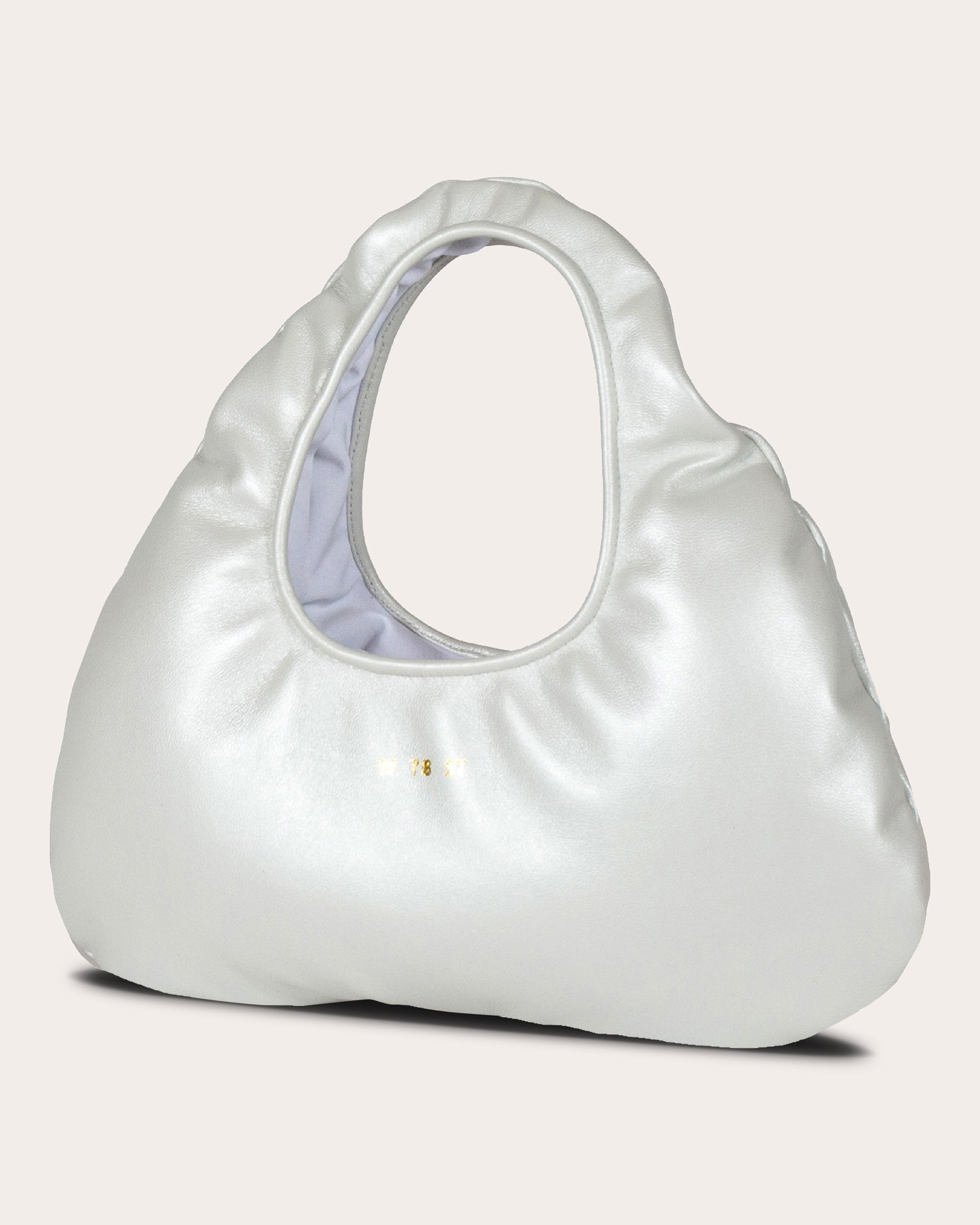 Micro Cloud Pearlescent Leather Tote