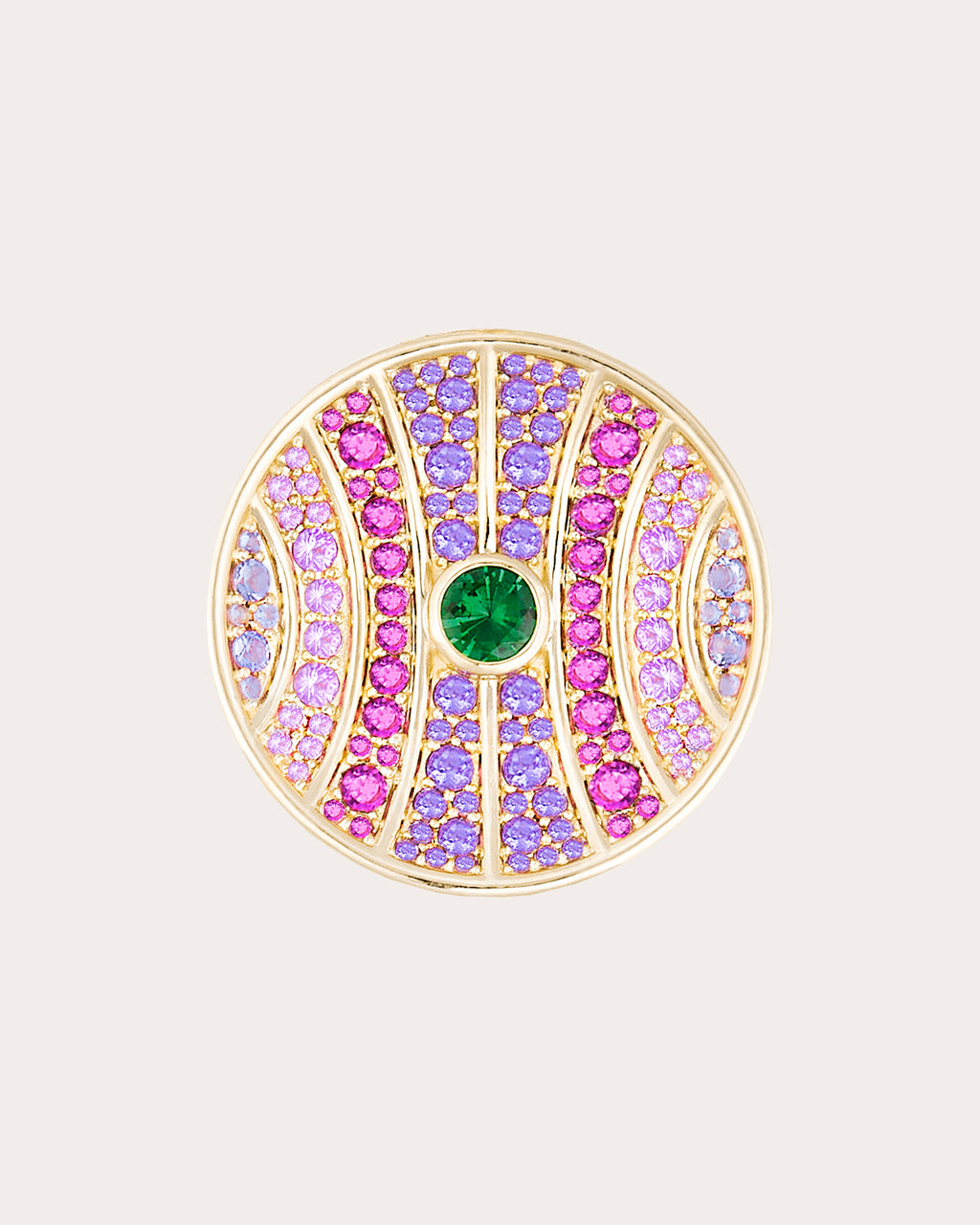 Tsavorite & Amethyst Revel Large Dimensional Ring