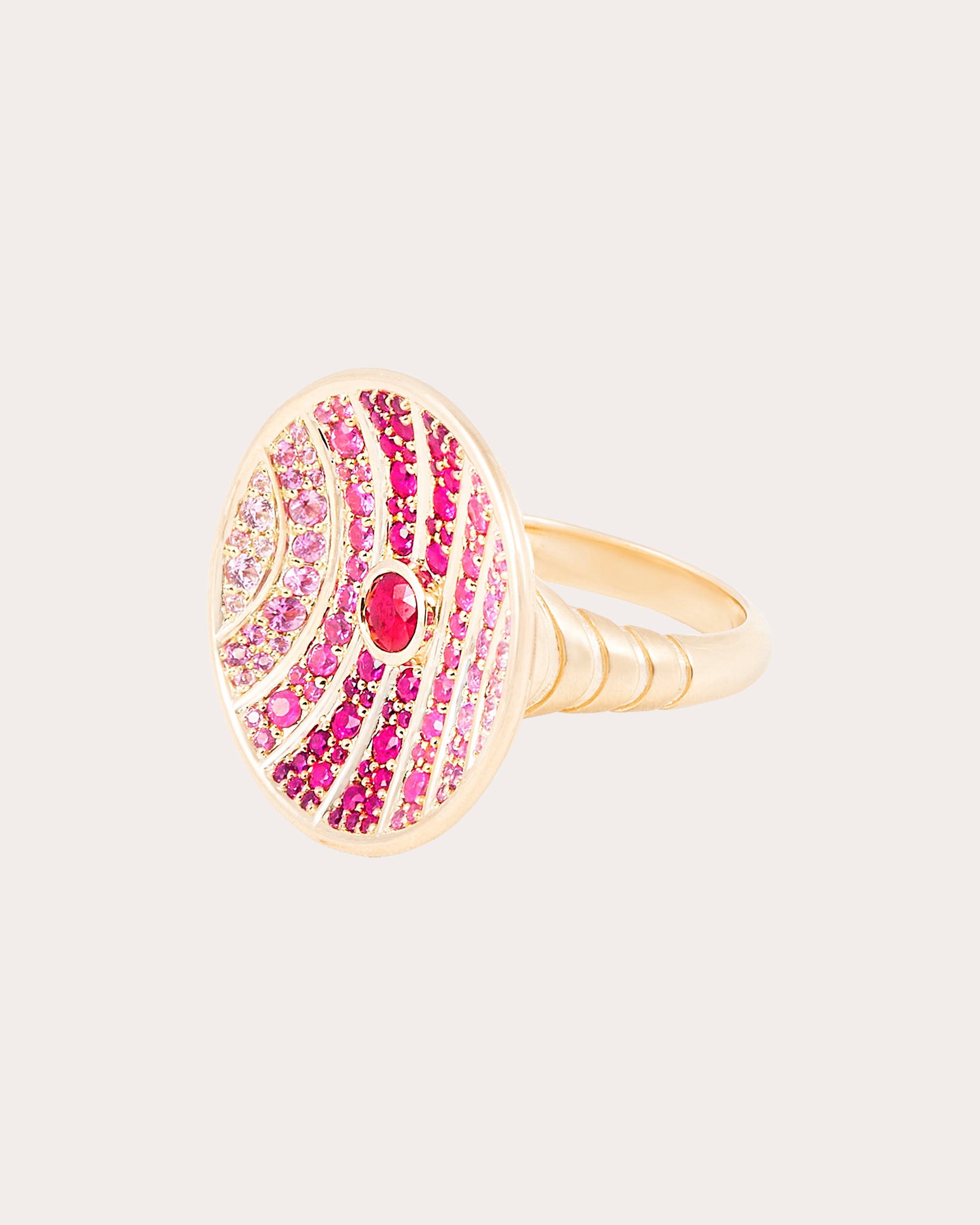 Ruby & Pink Sapphire Revel Large Dimensional Ring