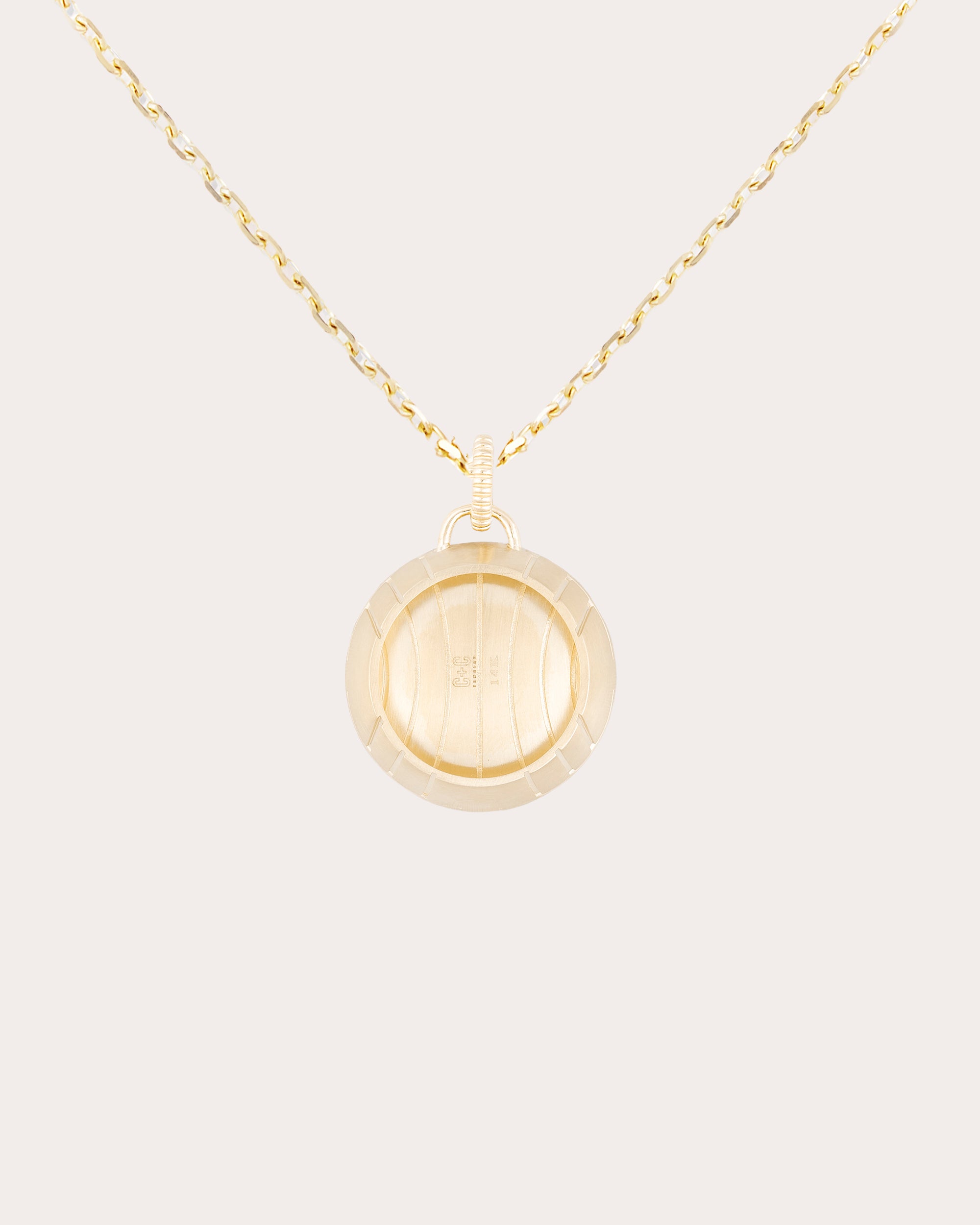 Multicolor Gemstone & 14k Gold Large Revel Pendant Necklace