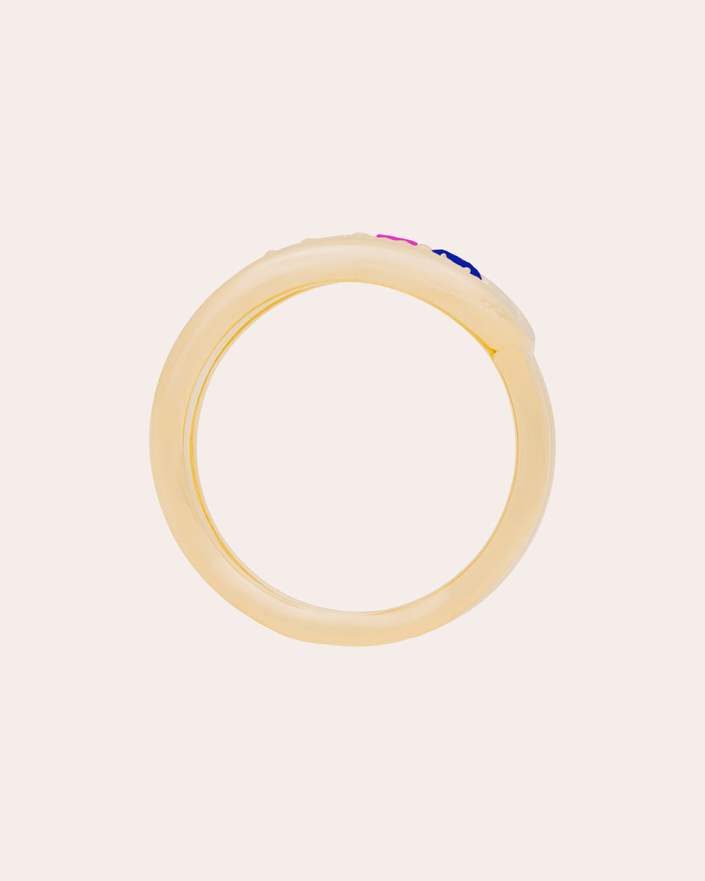 Sapphire & Amethyst Found Nest Bypass Ring