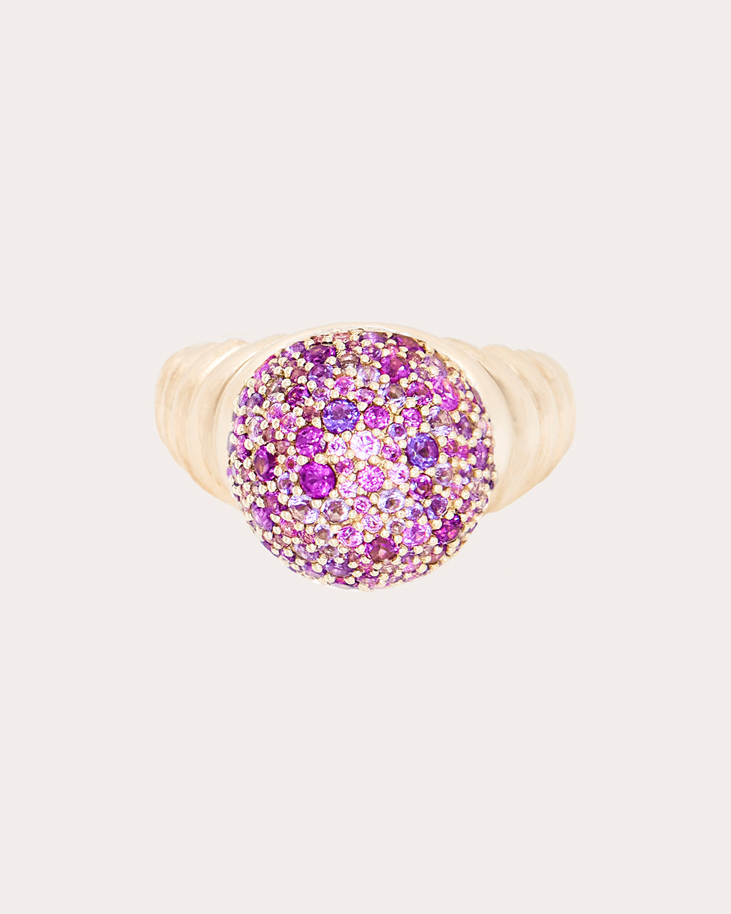 Amethyst Revel Bobble Cocktail Ring