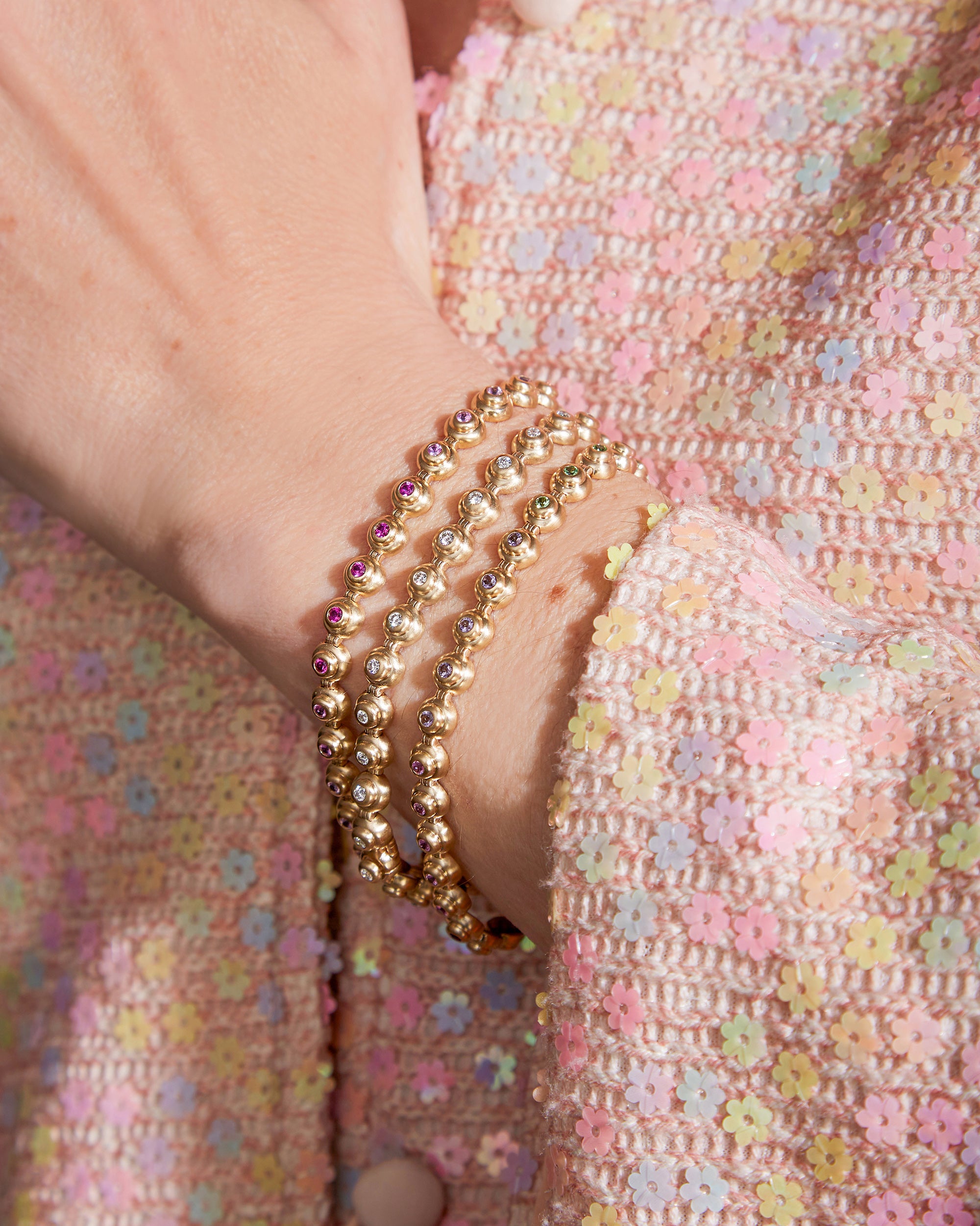 Diamond & 14k Gold Evolve Link Bracelet