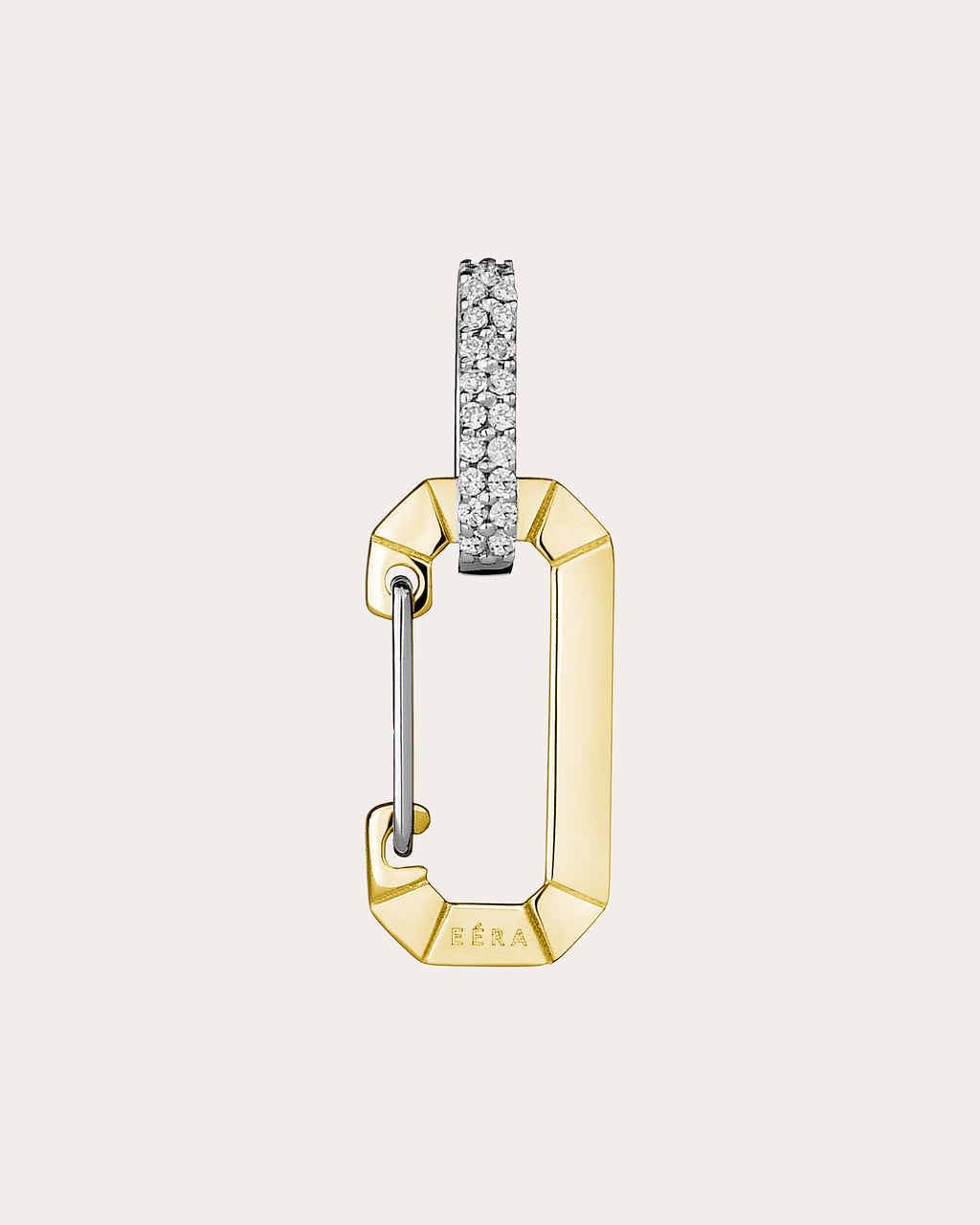 Diamond & 18k Gold Two-Tone Big Chiara Hoop Earring