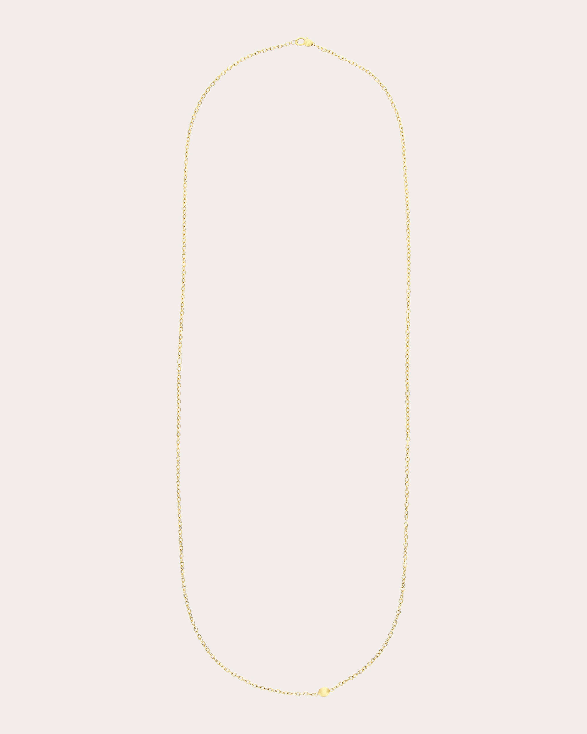 18k Gold Long Boules Necklace