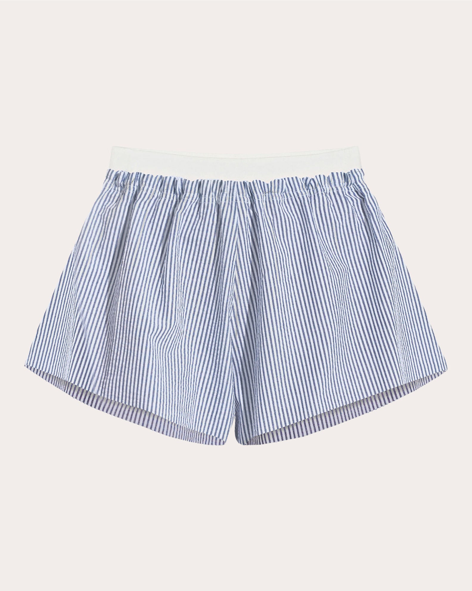 Cloud Stripe Seersucker Pull-On Shorts