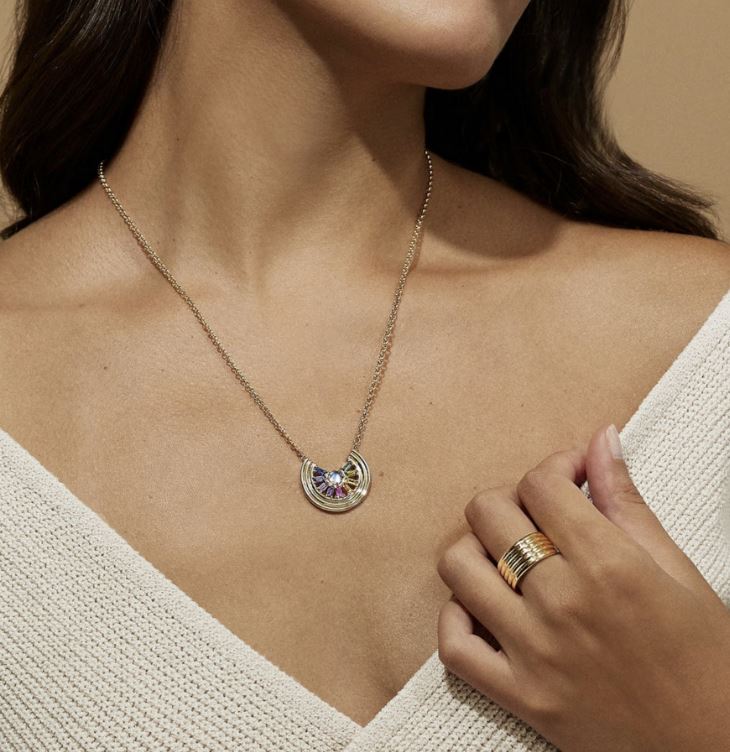 Sapphire & Moonstone Revival Pendant Necklace