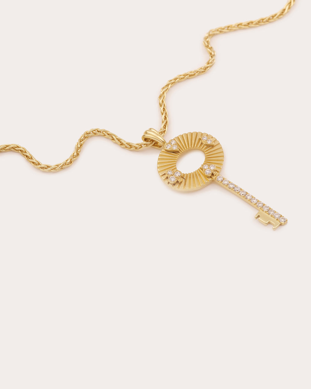 Diamond & 18k Gold Pouvoir Pendant Necklace