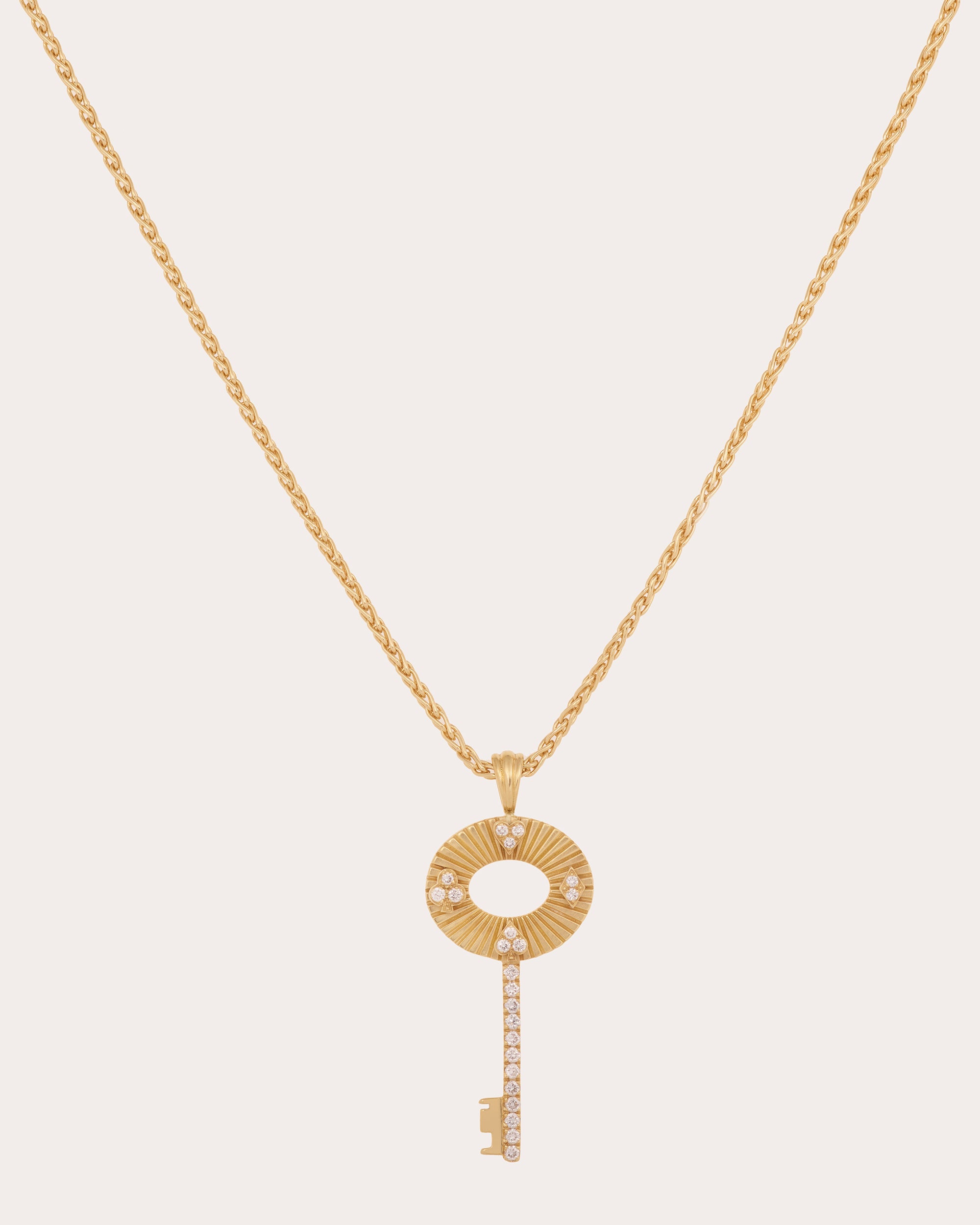 Diamond & 18k Gold Pouvoir Pendant Necklace