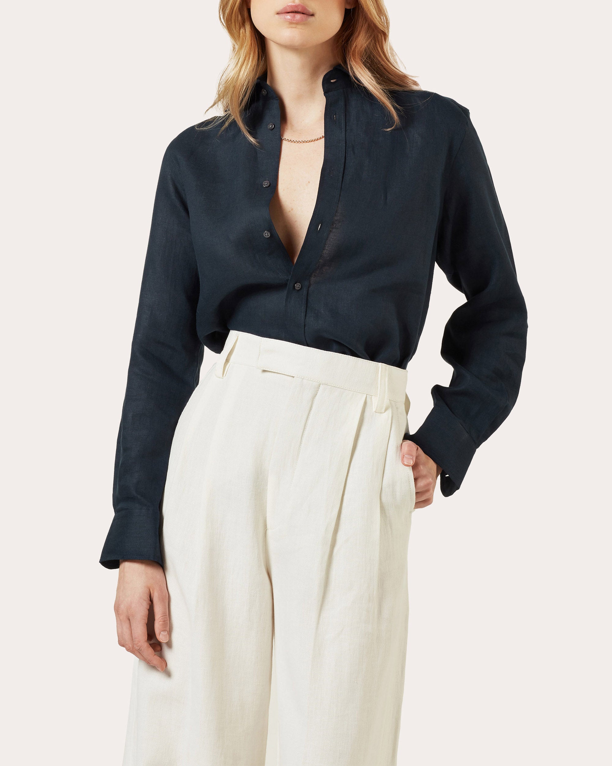 The Boyfriend Linen Shirt