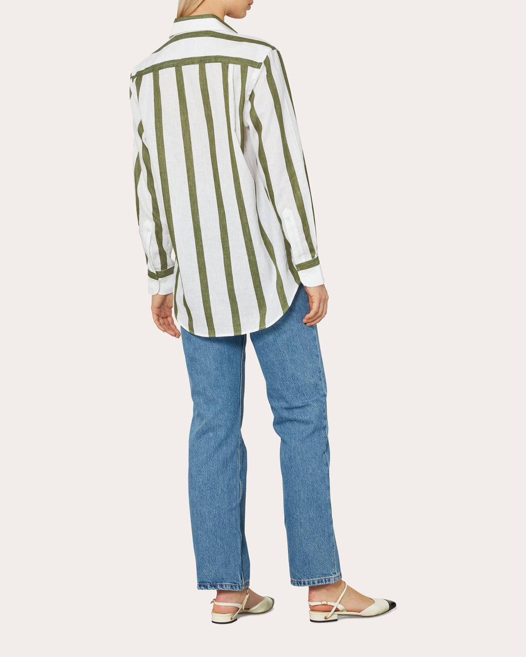 The Boyfriend Stripe Linen Cotton Shirt