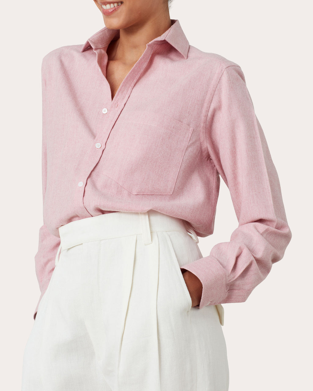 The Classic Brushed Cotton Wool Shirt