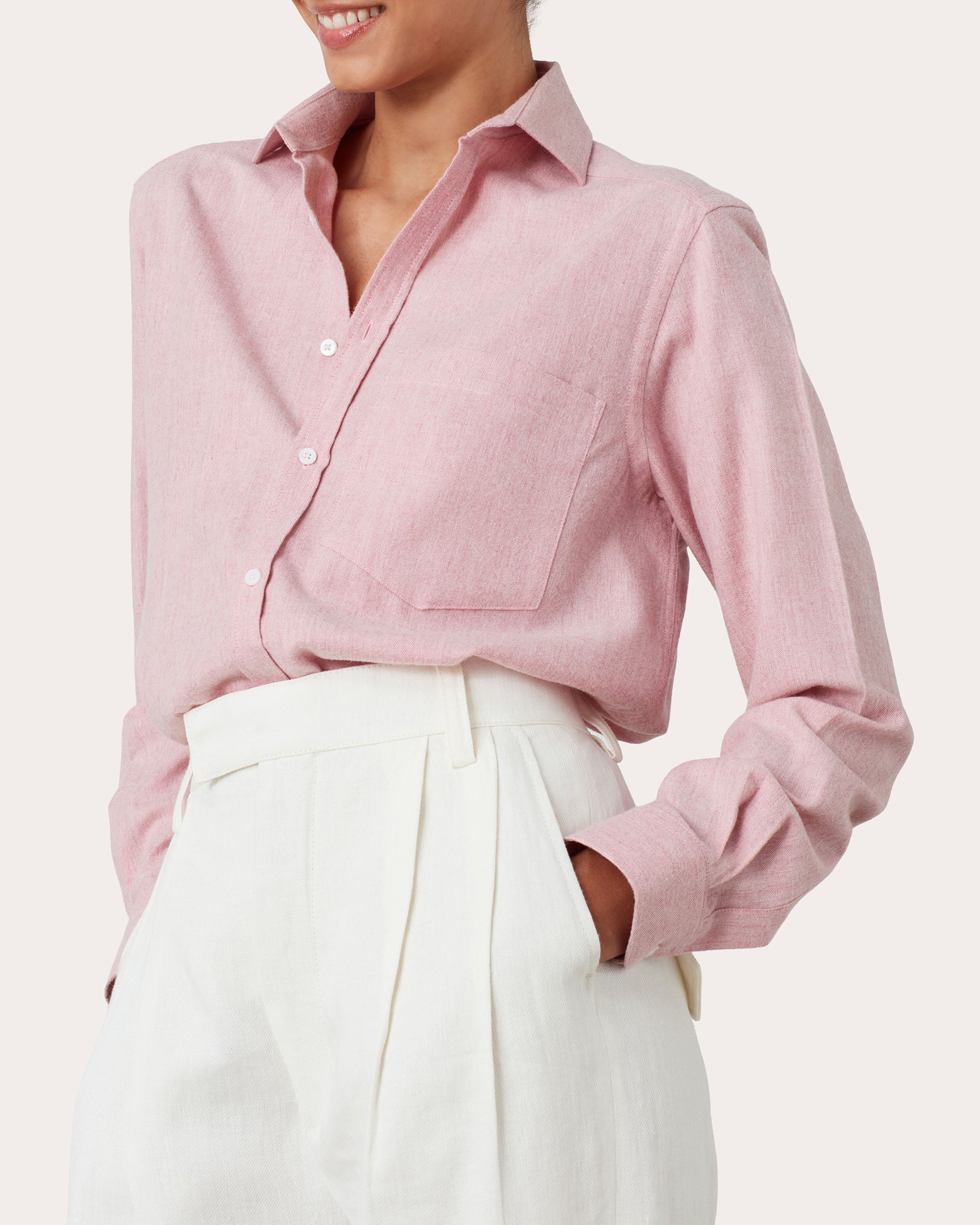 The Classic Brushed Cotton Wool Shirt