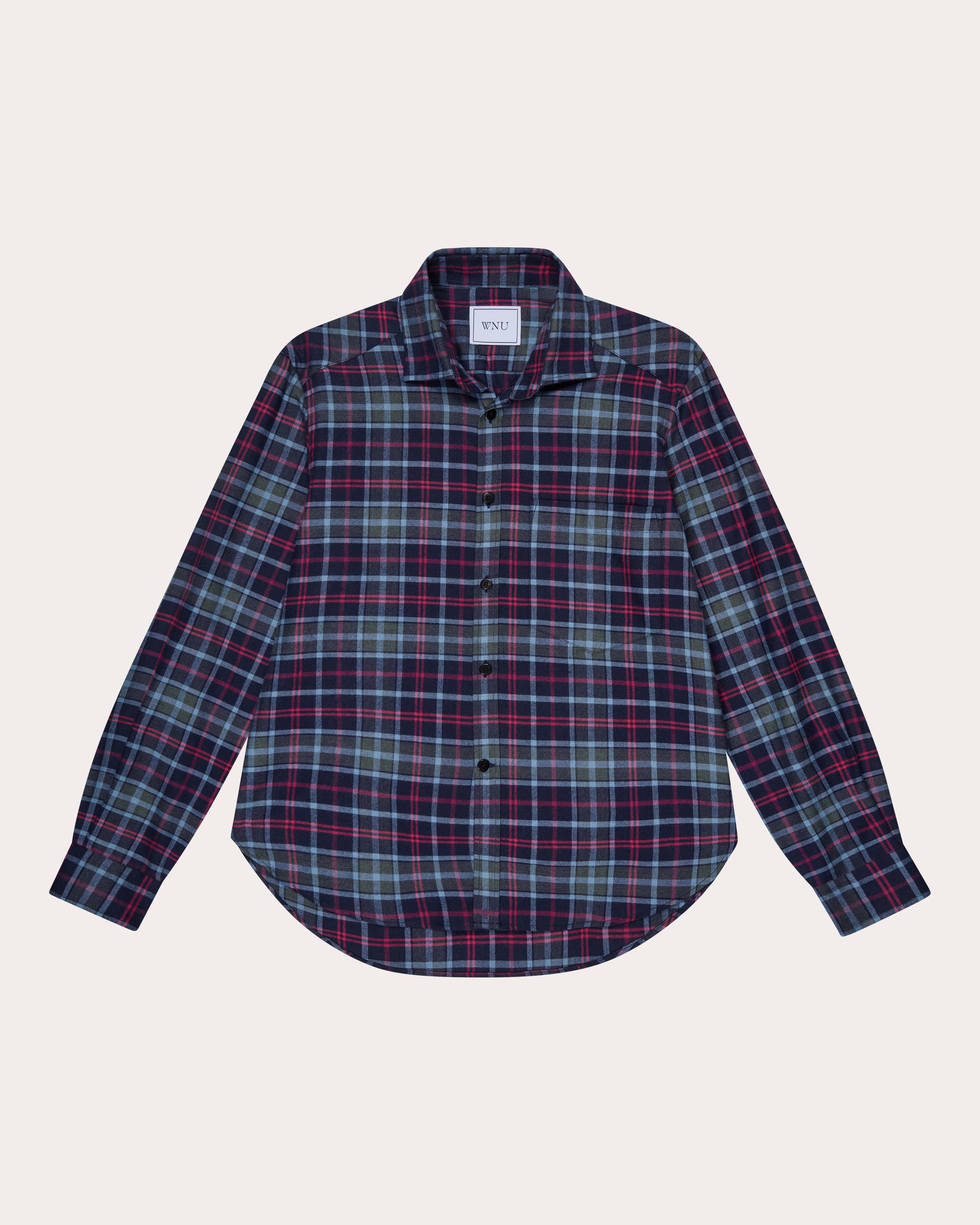 The Classic Brushed Plaid Cotton Wool Shirt