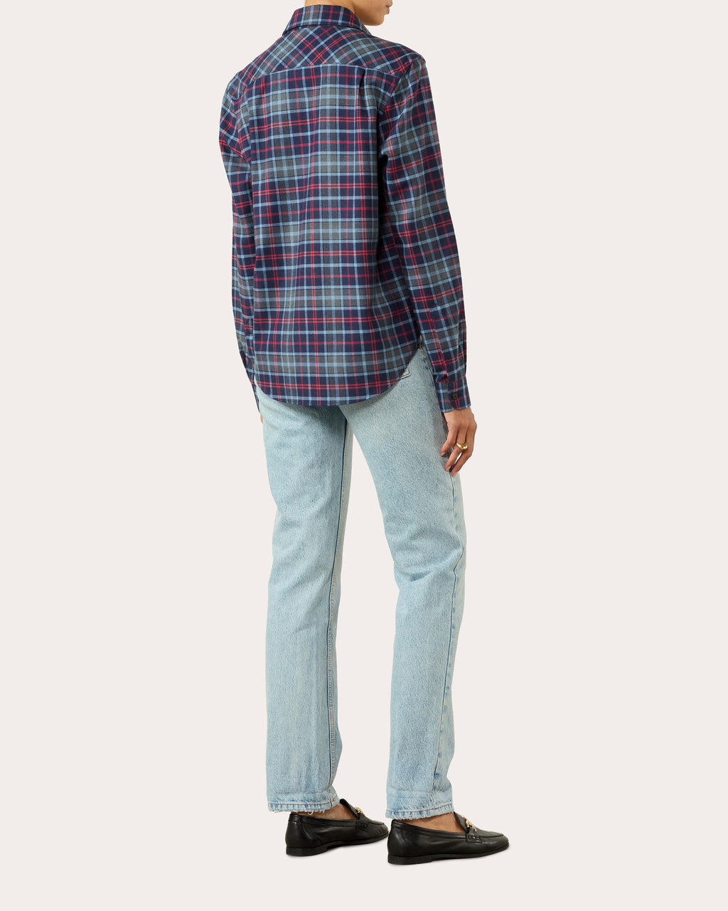 The Classic Brushed Plaid Cotton Wool Shirt
