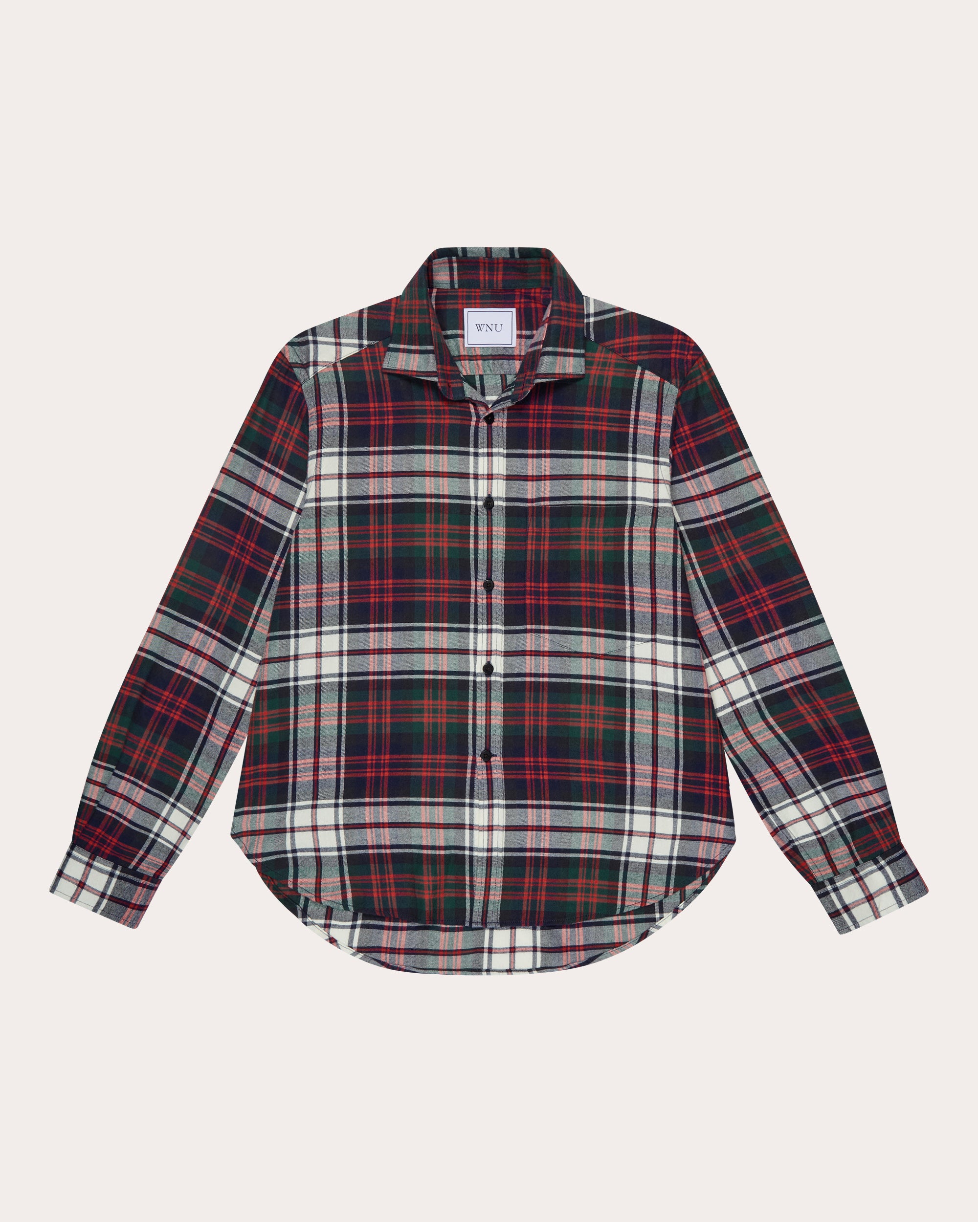 The Classic Brushed Plaid Cotton Wool Shirt
