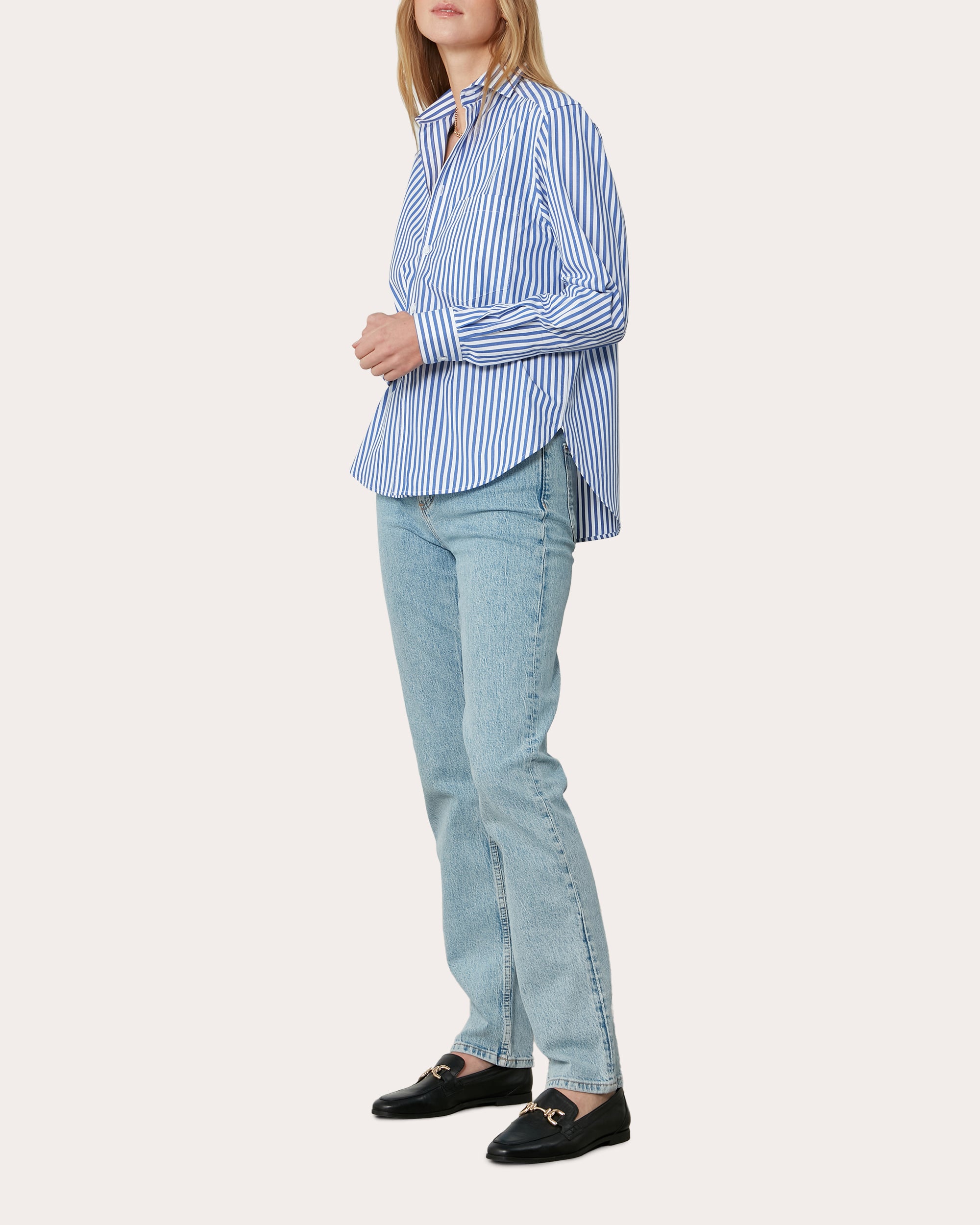 The Classic Stripe Organic Poplin Shirt