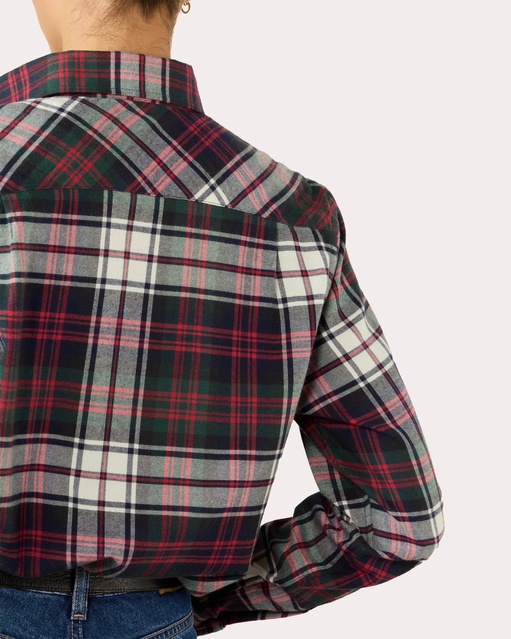 The Classic Brushed Plaid Cotton Wool Shirt