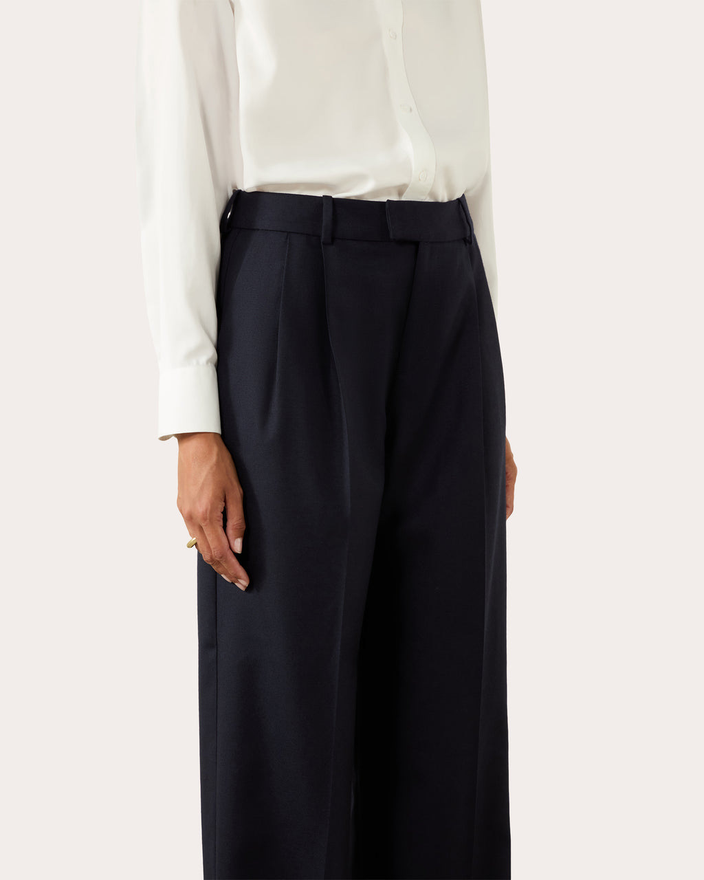 Rampling Wool Wide-Leg Trousers