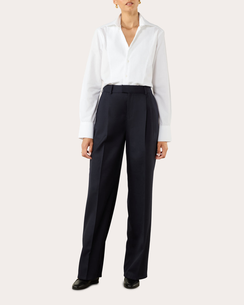 The Dress Organic Poplin Pintuck Shirt