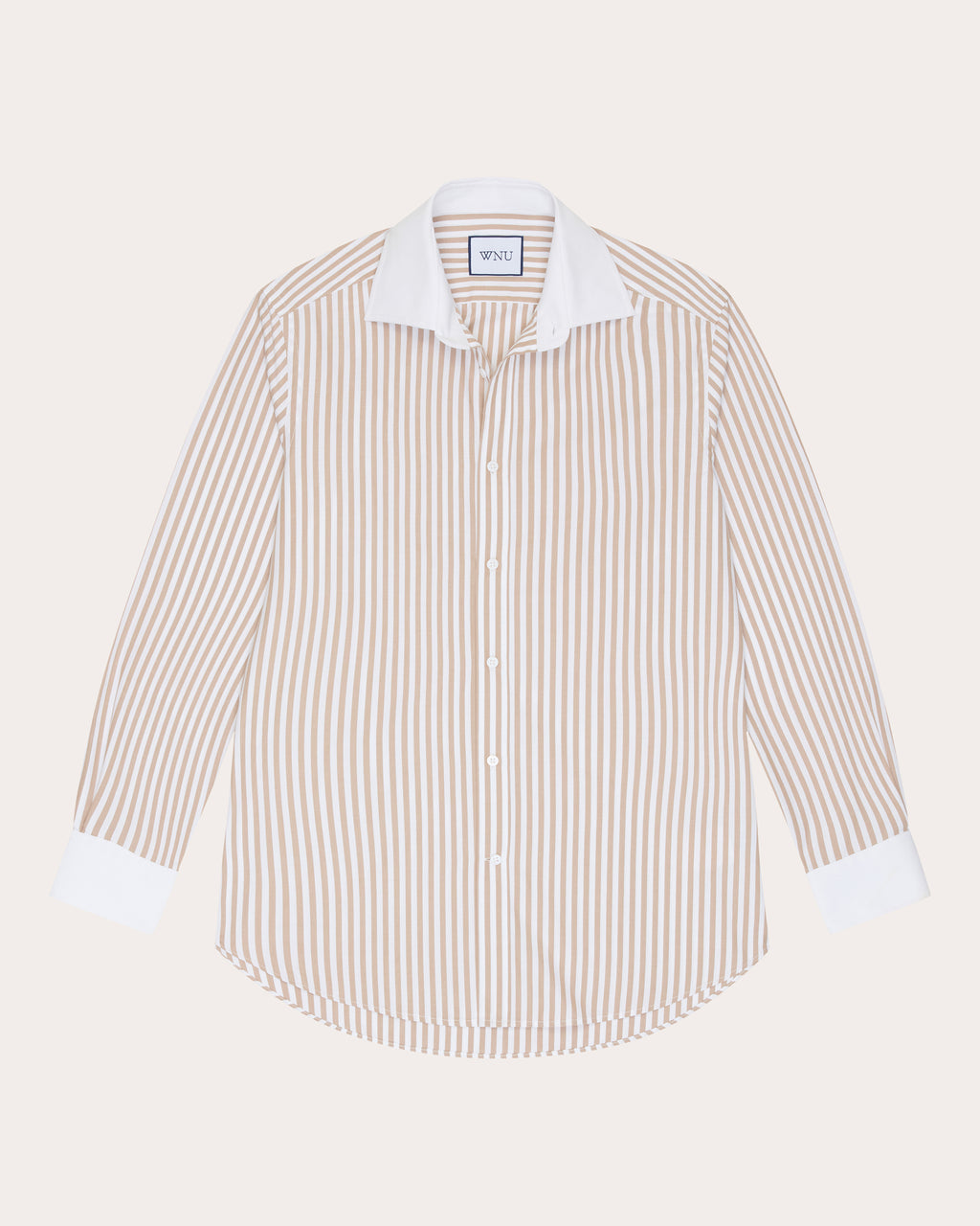 The Boyfriend Stripe Contrast Fine Poplin Shirt