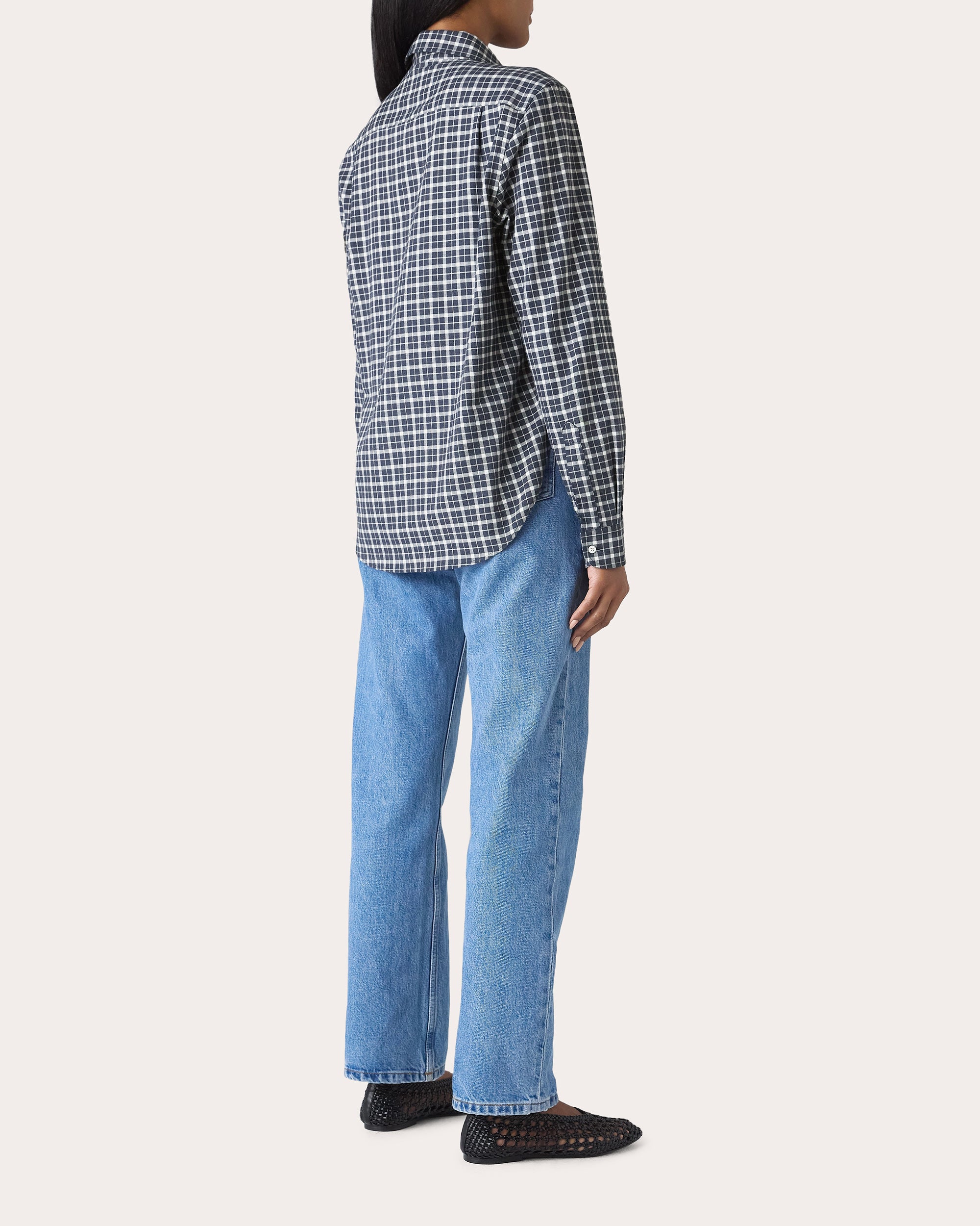 The Classic Brushed Plaid Cotton Shirt