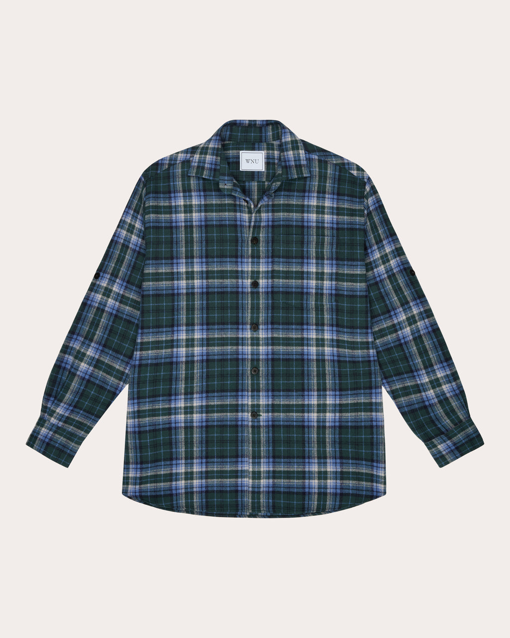 The Oversized Brushed Plaid Shirt