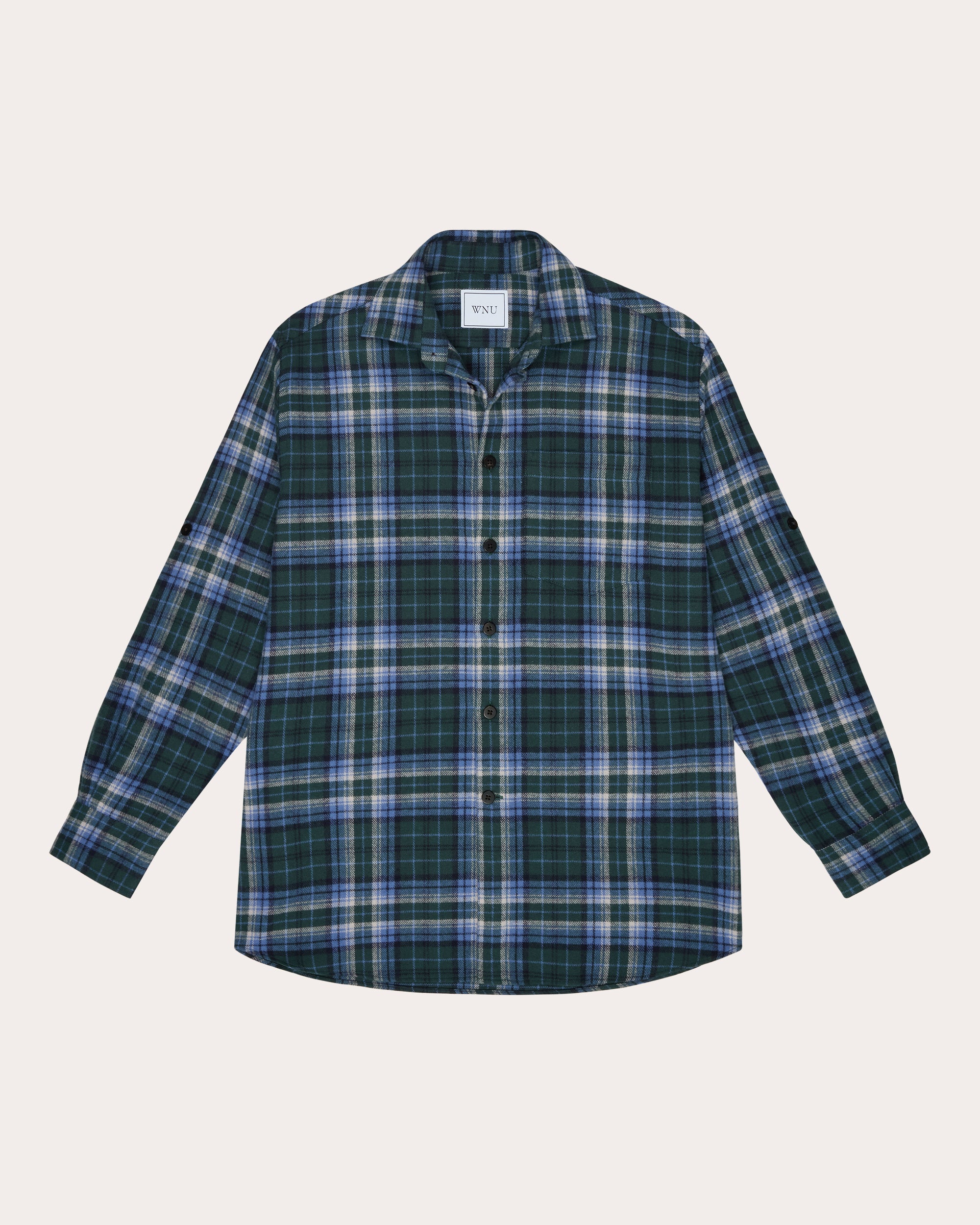 The Oversized Brushed Plaid Shirt
