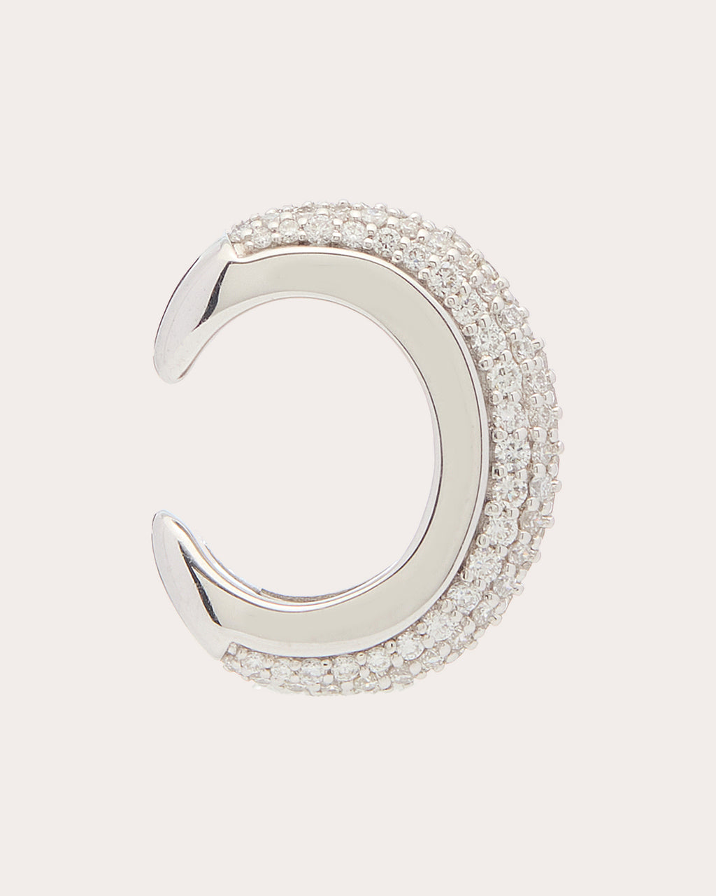 Diamond Pavé Luna Ear Cuff