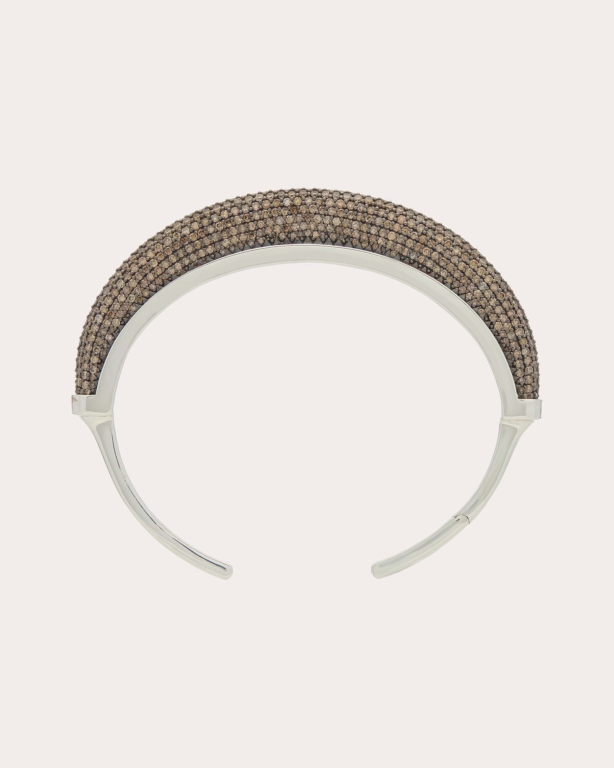Brown Diamond Pavé Luna Cuff