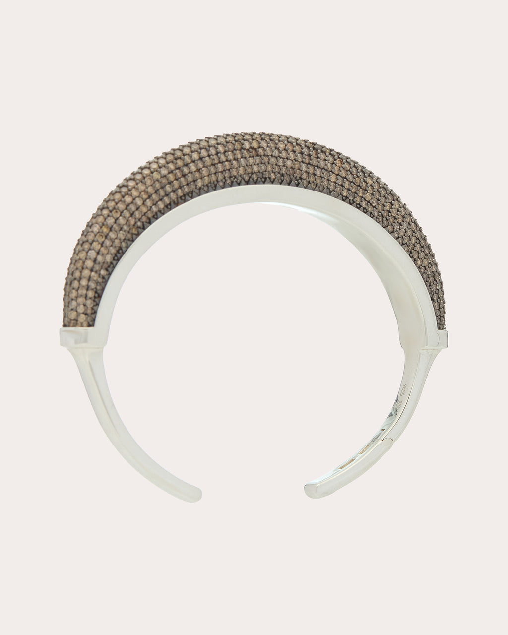 Brown Diamond Pavé Luna Cuff