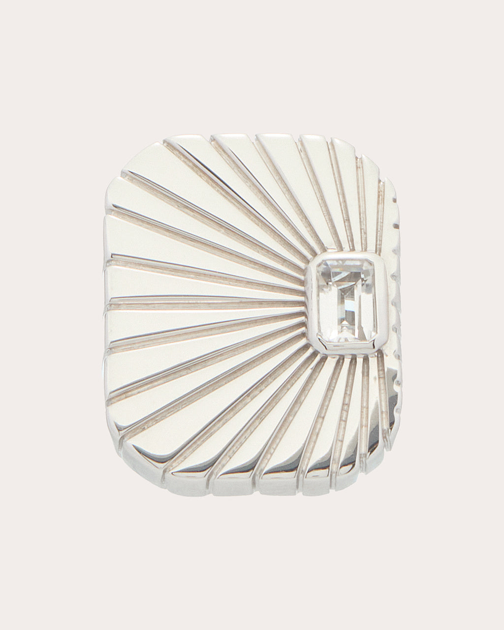 White Topaz Ray of Light Jumbo Ring