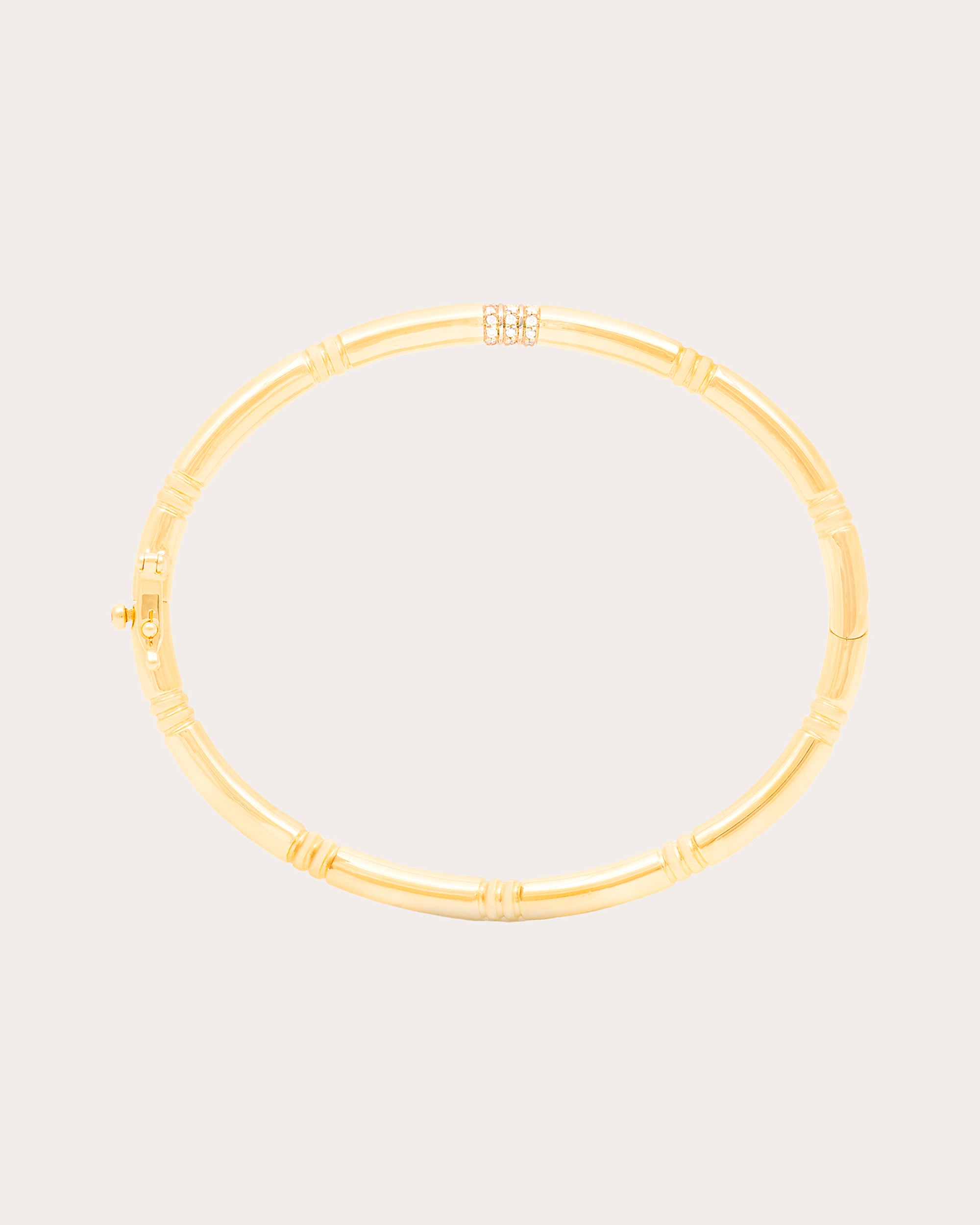 Diamond & 14k Gold Crew Bangle