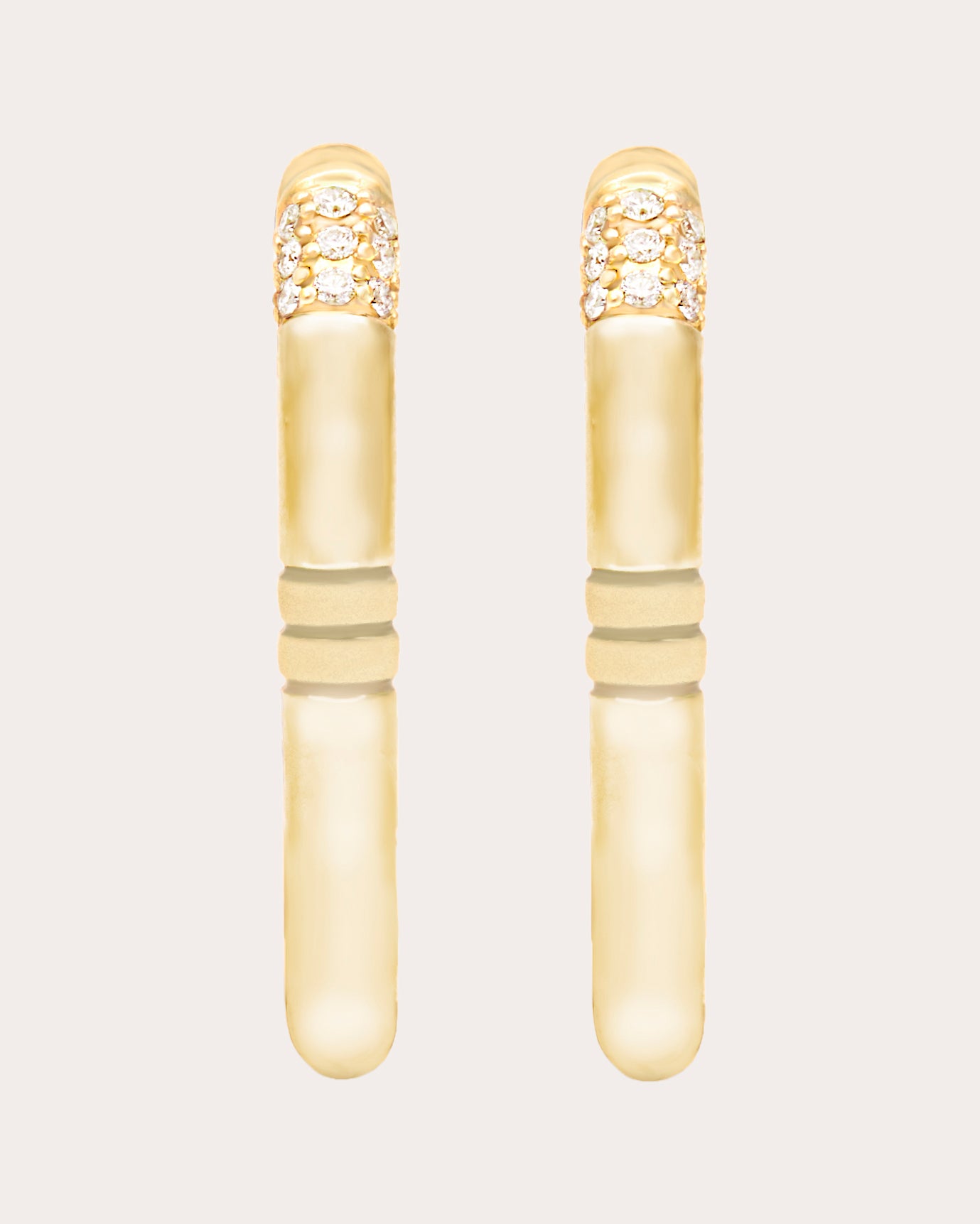 Diamond Crew Oval Small Hoop Earrings