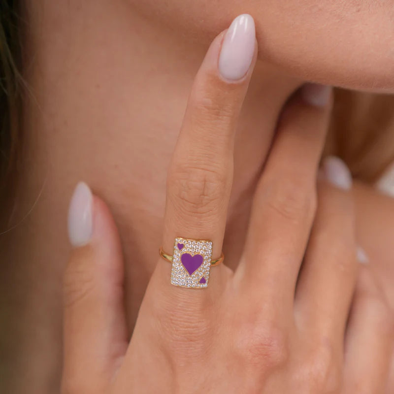 Diamond & 18k Gold Lovely Âme Pinky Ring