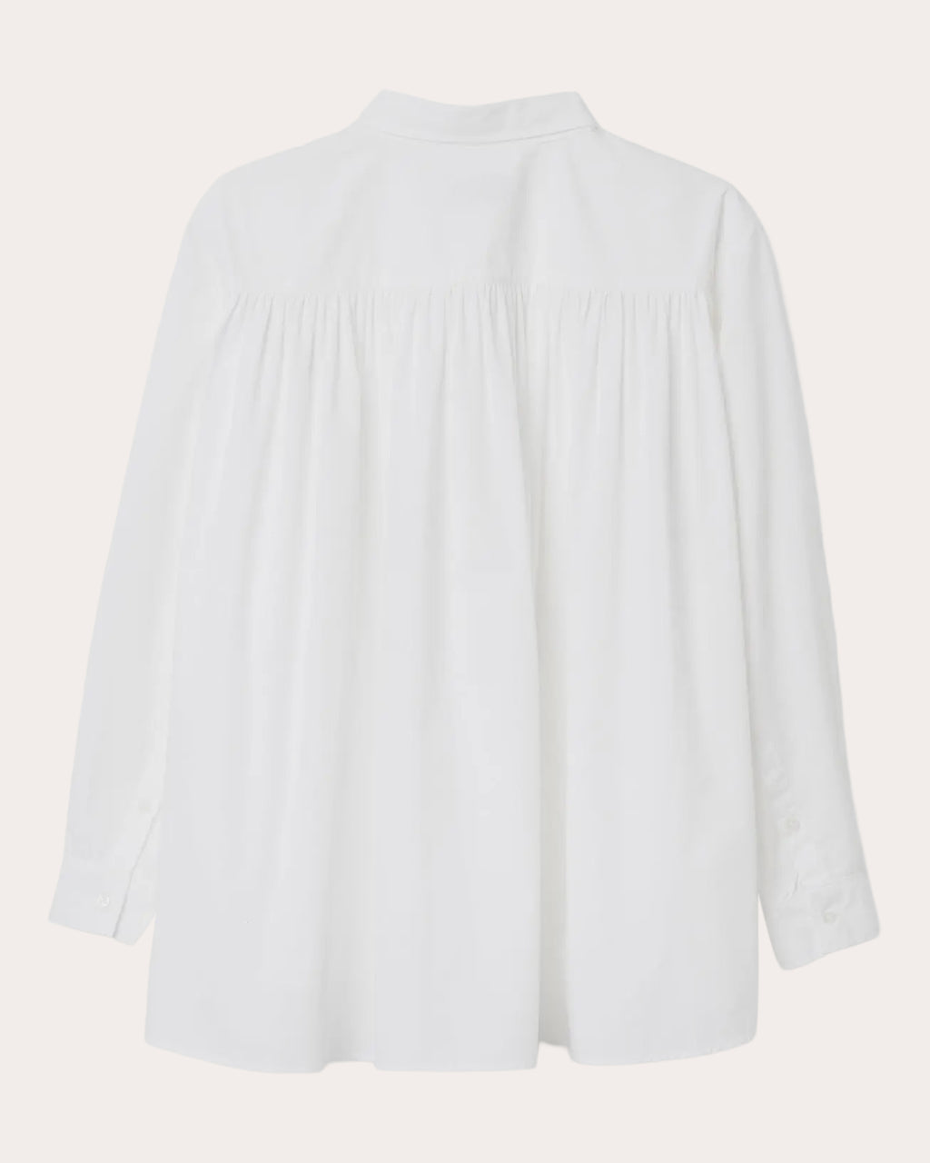 Drift Poplin Gathered Button-Up