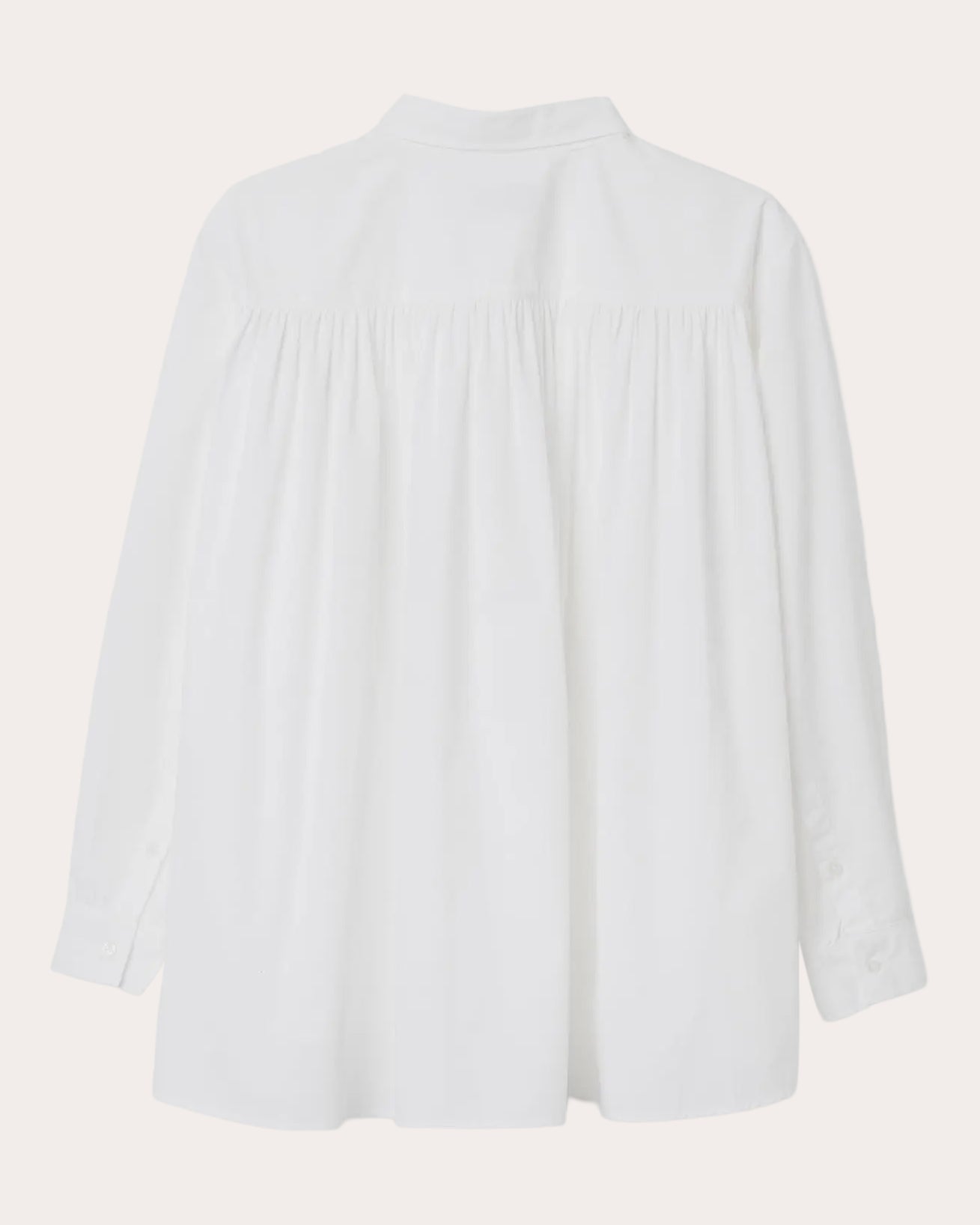 Drift Poplin Gathered Button-Up