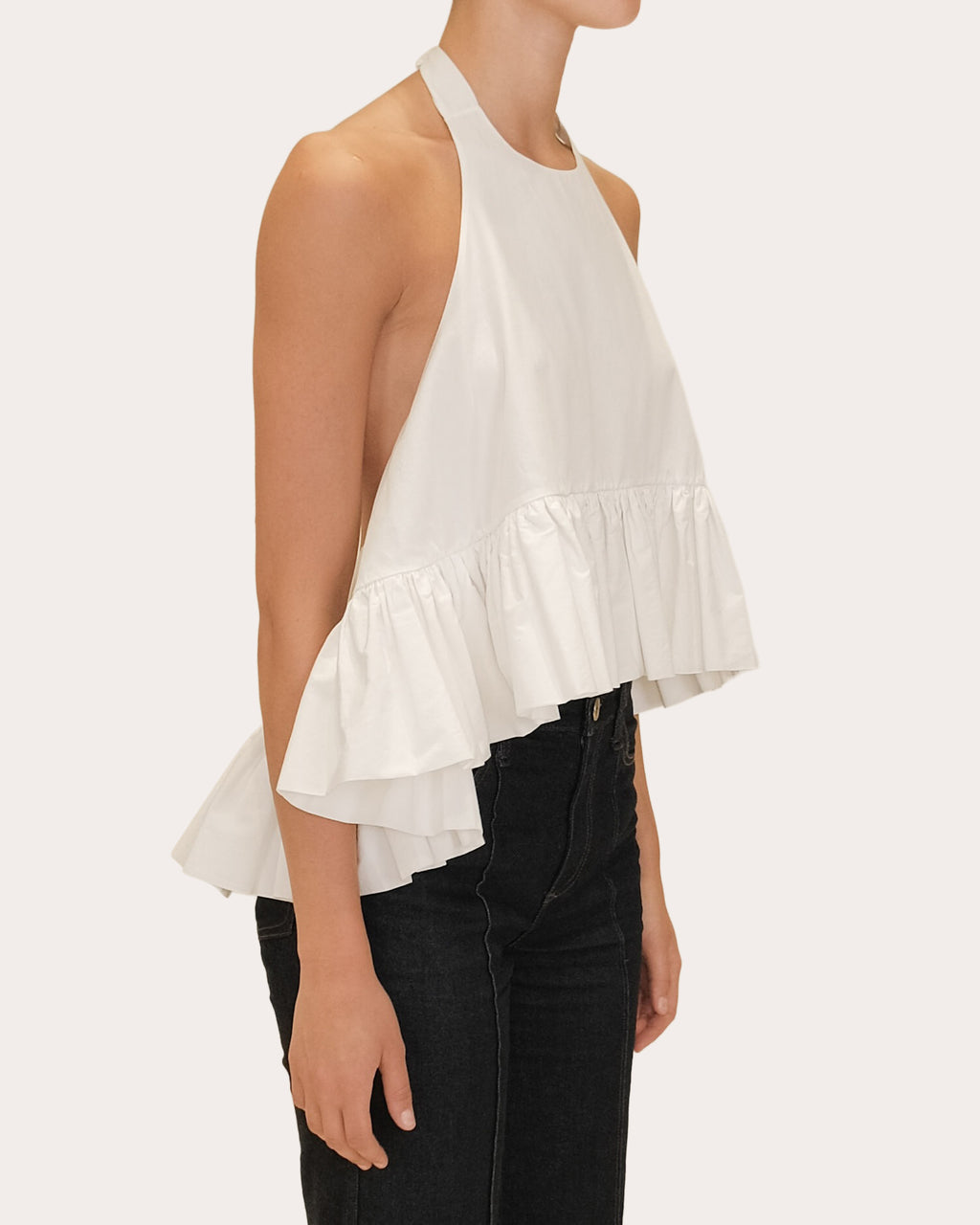 Winston Poplin High-Low Halter Top