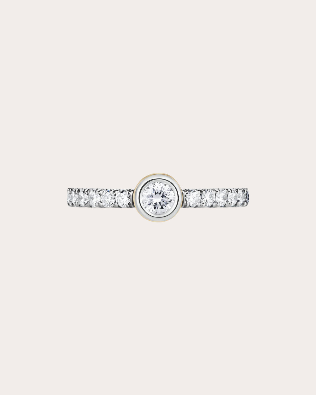 Diamond & 18k White Gold Orbit Petite Ring