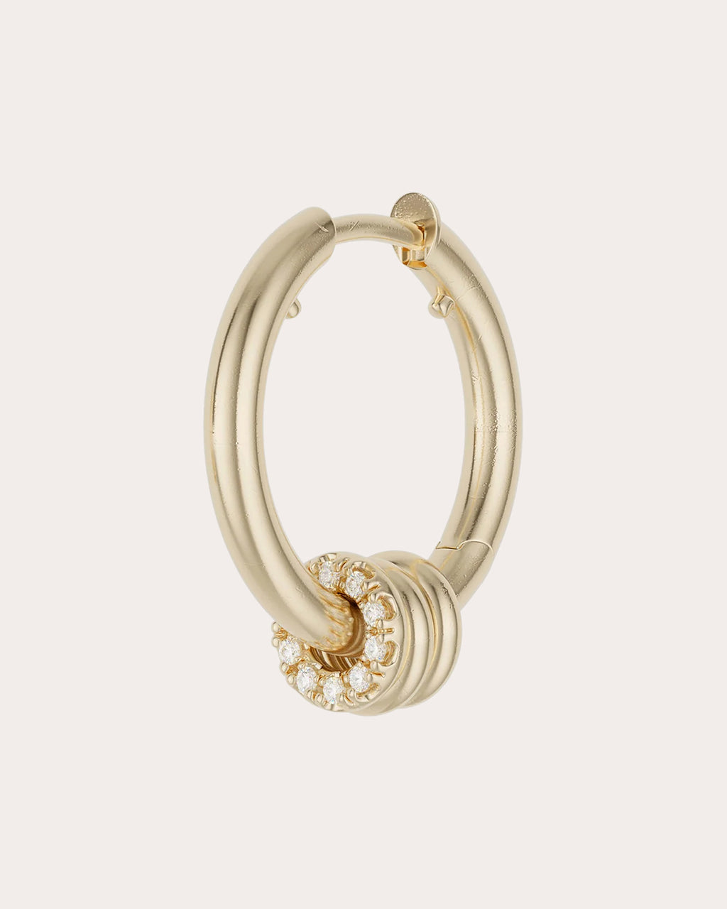 Diamond & 18k Gold Nevine Max Pavé Hoop Earrings