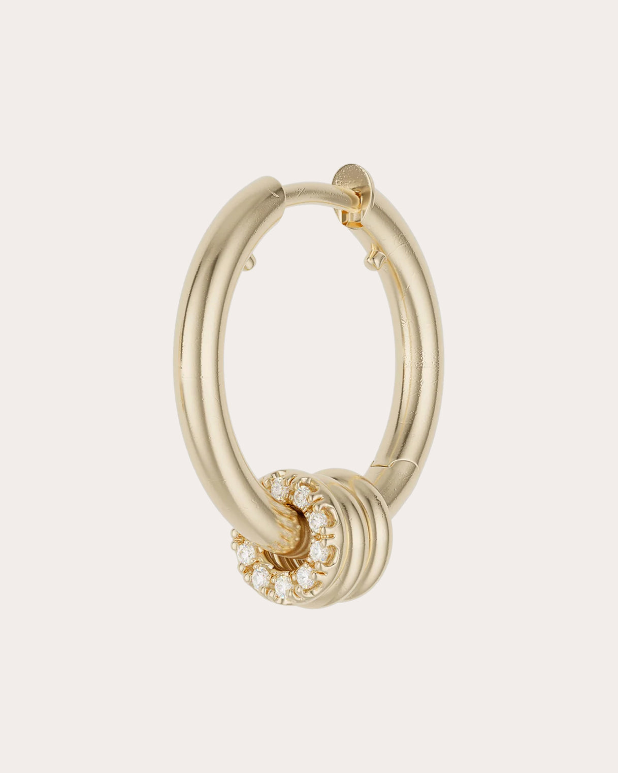 Diamond & 18k Gold Nevine Max Pavé Hoop Earrings