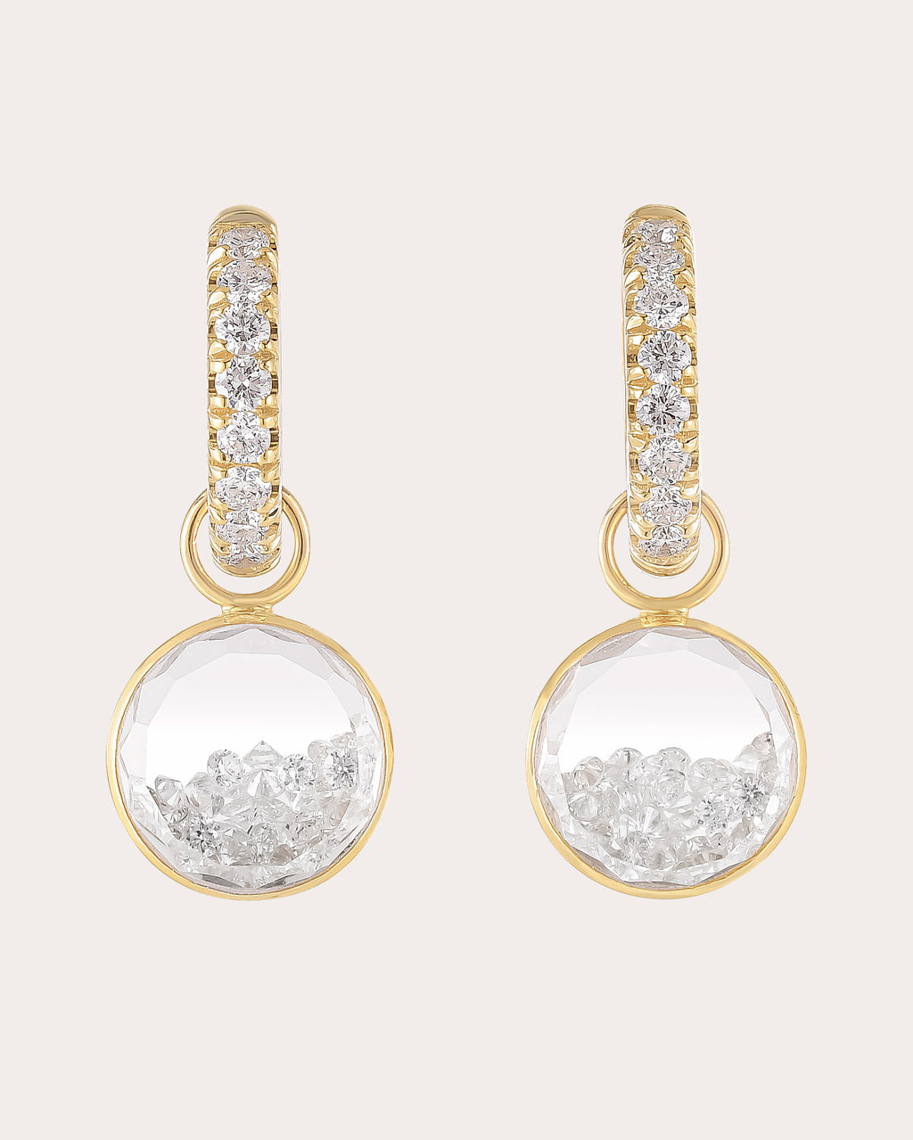 Diamond & 18k Gold Gala Shaker Hoop Earrings